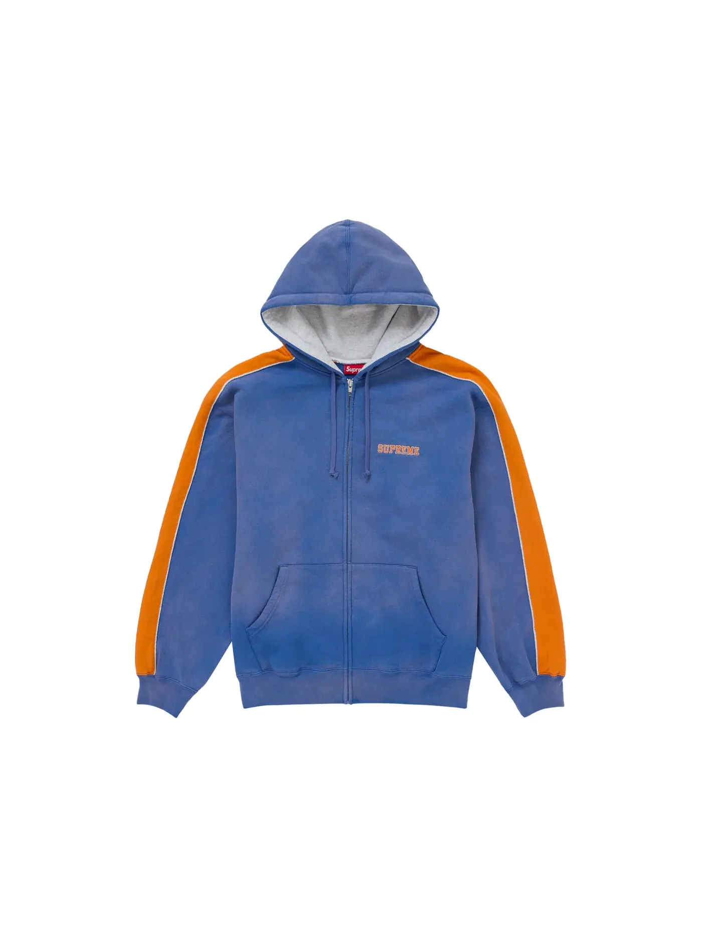 Мужская худи на молнии с капюшоном Supreme Sweatshirt, Washed Royal — изображение 1 из 2