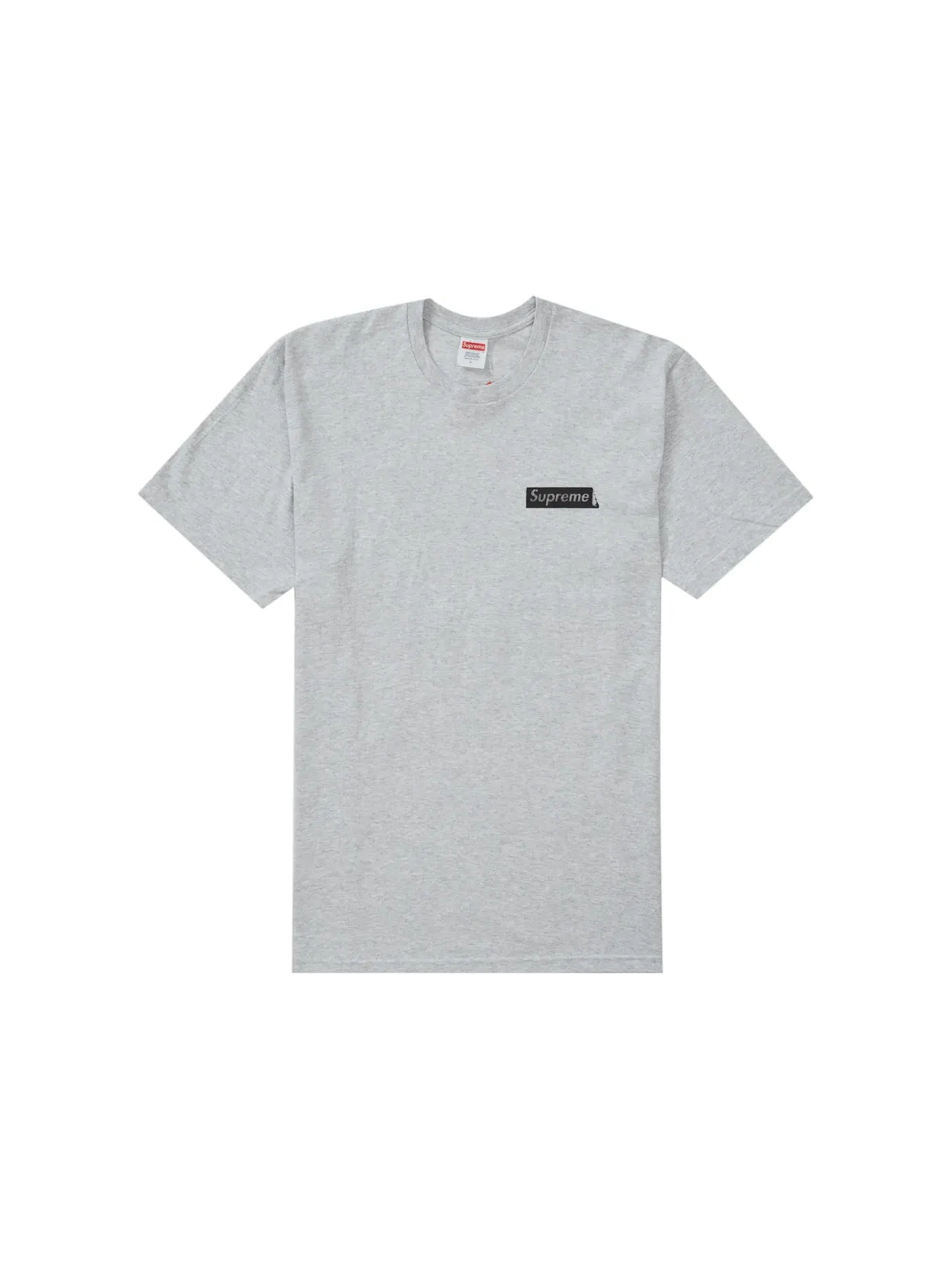 Мужская футболка с принтом Supreme Tee — изображение 2 из 2, серый