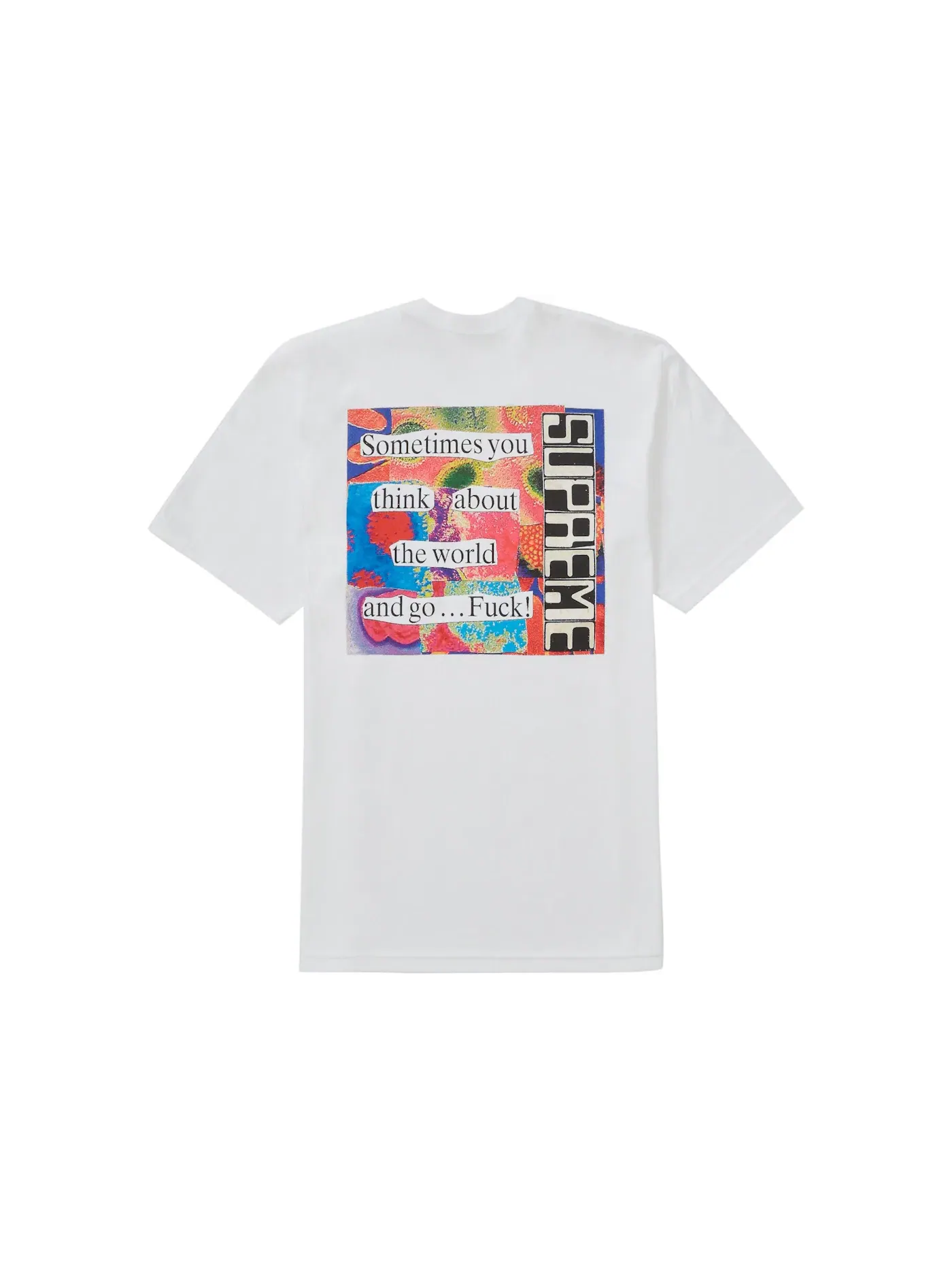Мужская футболка с принтом Supreme Tee — изображение 1 из 2, белый