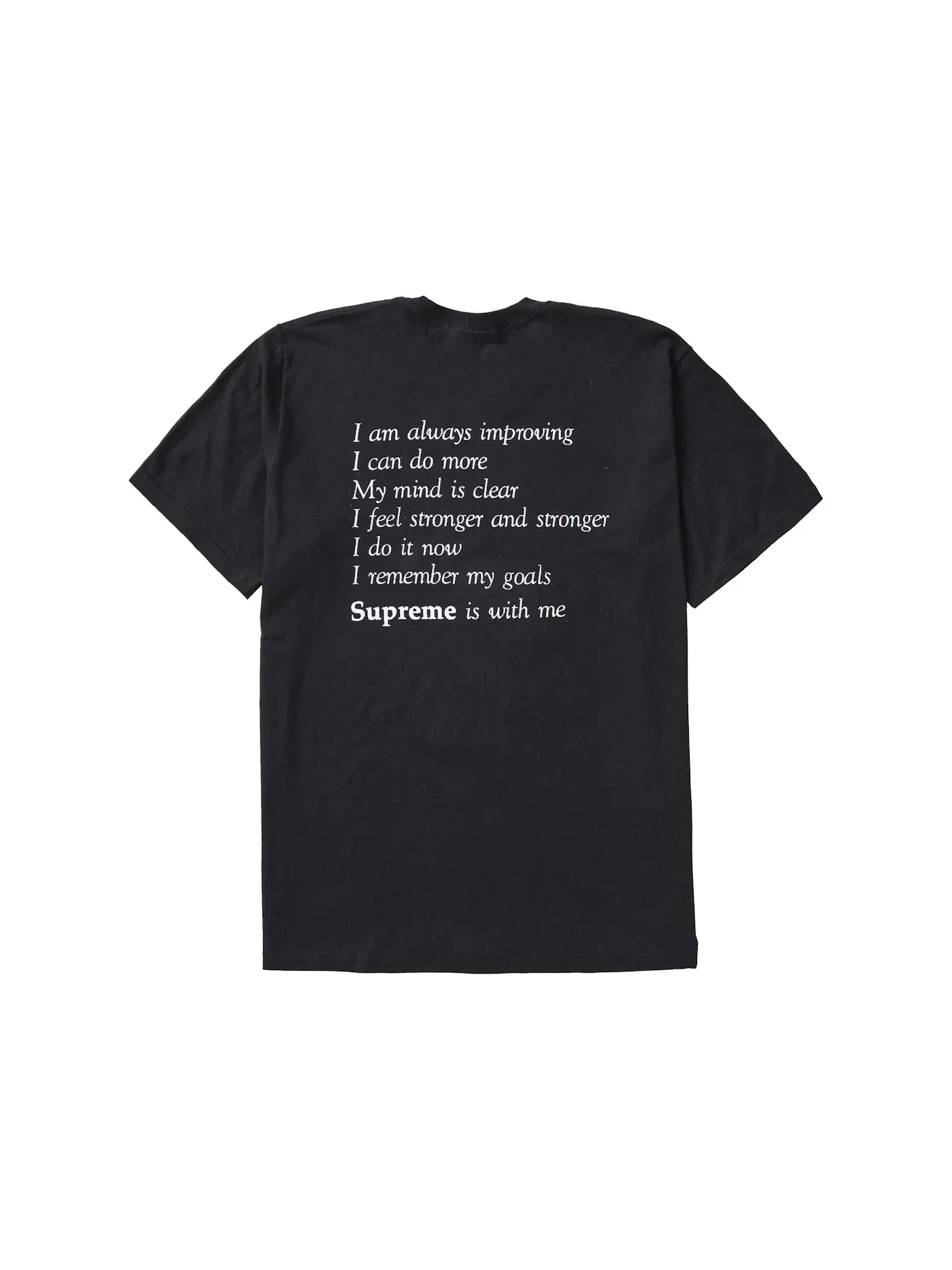 Мужская футболка с принтом Supreme Tee — изображение 2 из 2, черный