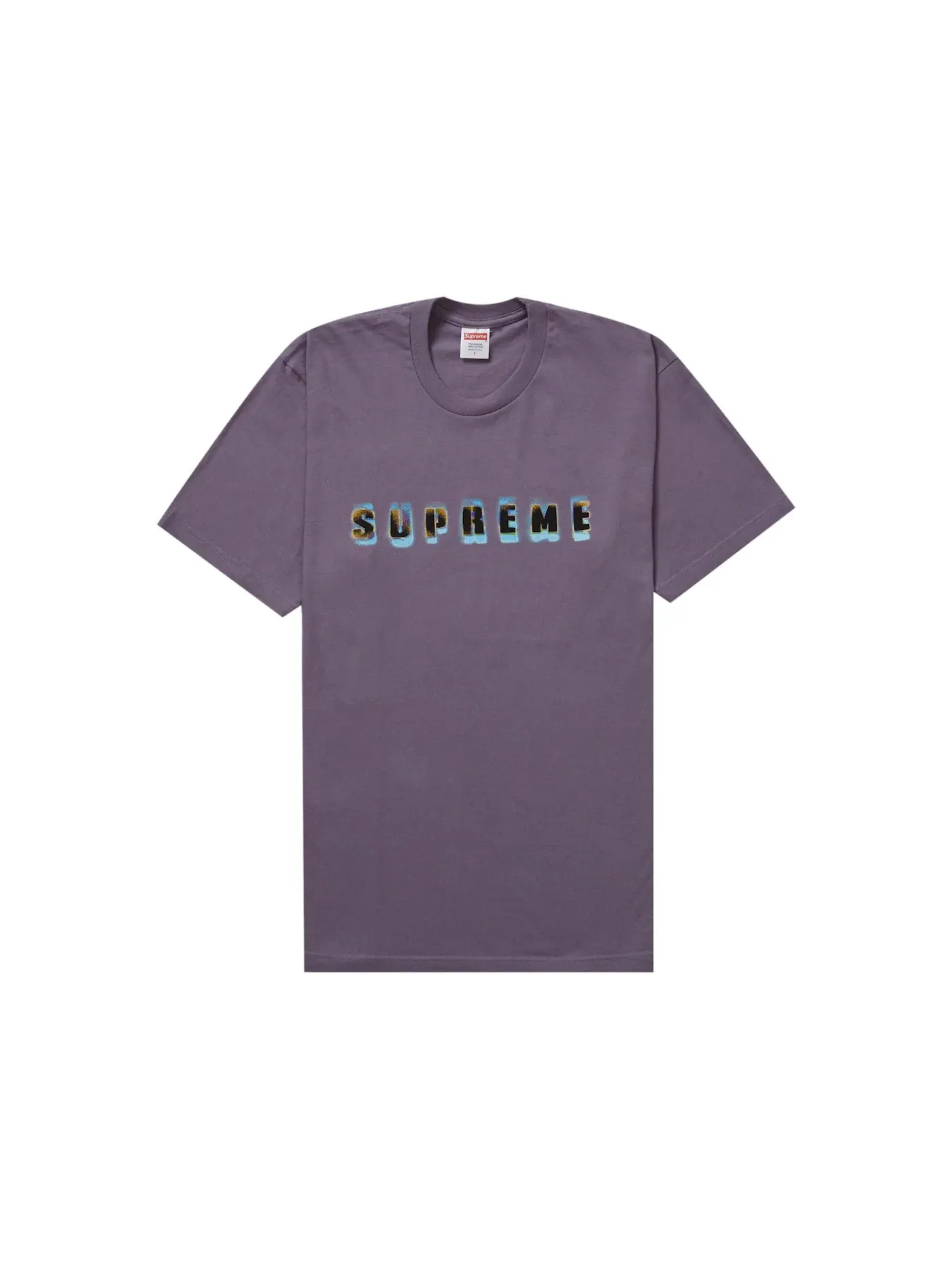 Мужская футболка с принтом Supreme Tee — изображение 1 из 1, фиолетовый
