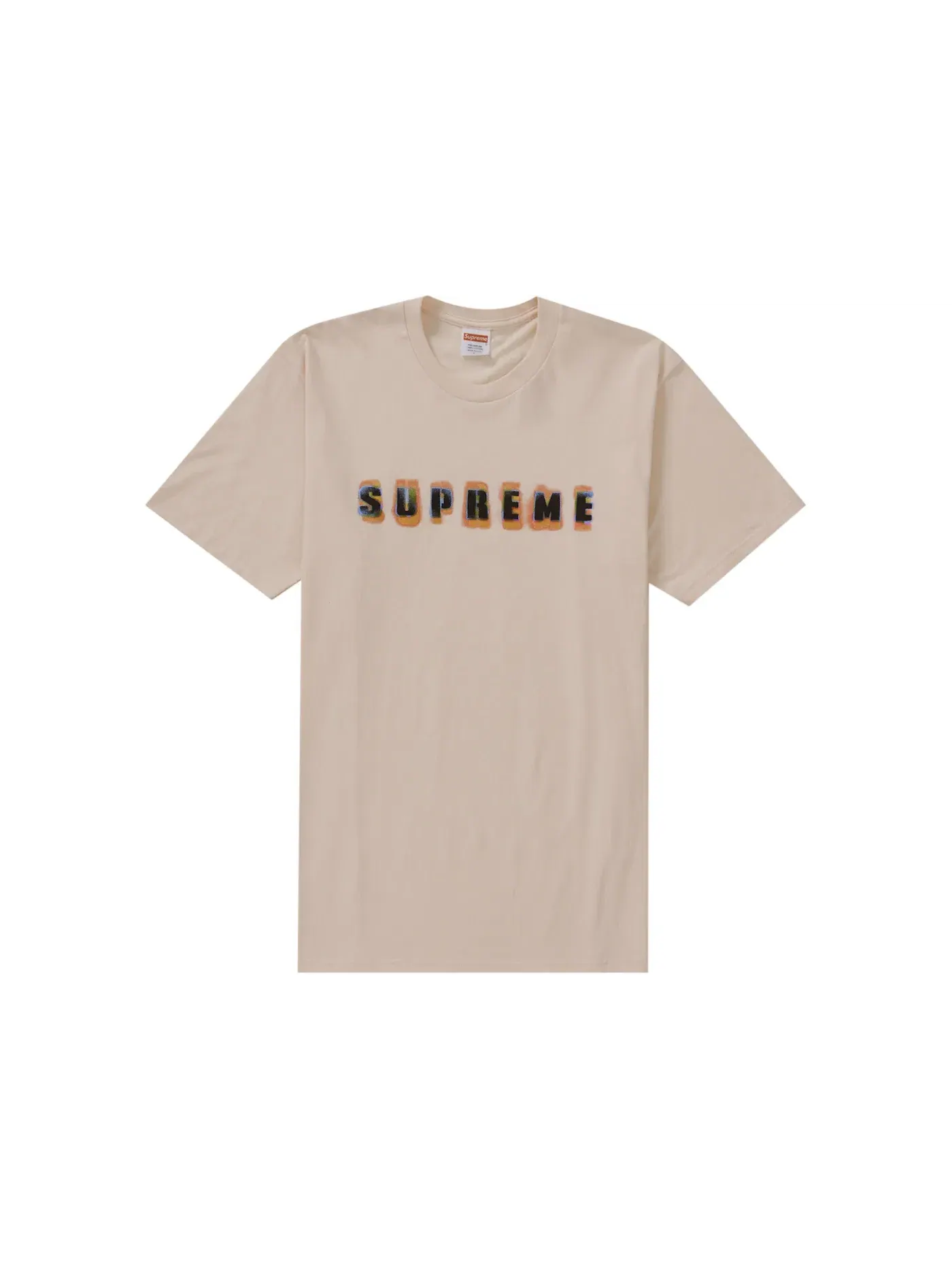 Мужская футболка с принтом Supreme Tee — изображение 1 из 1, бледный розовый