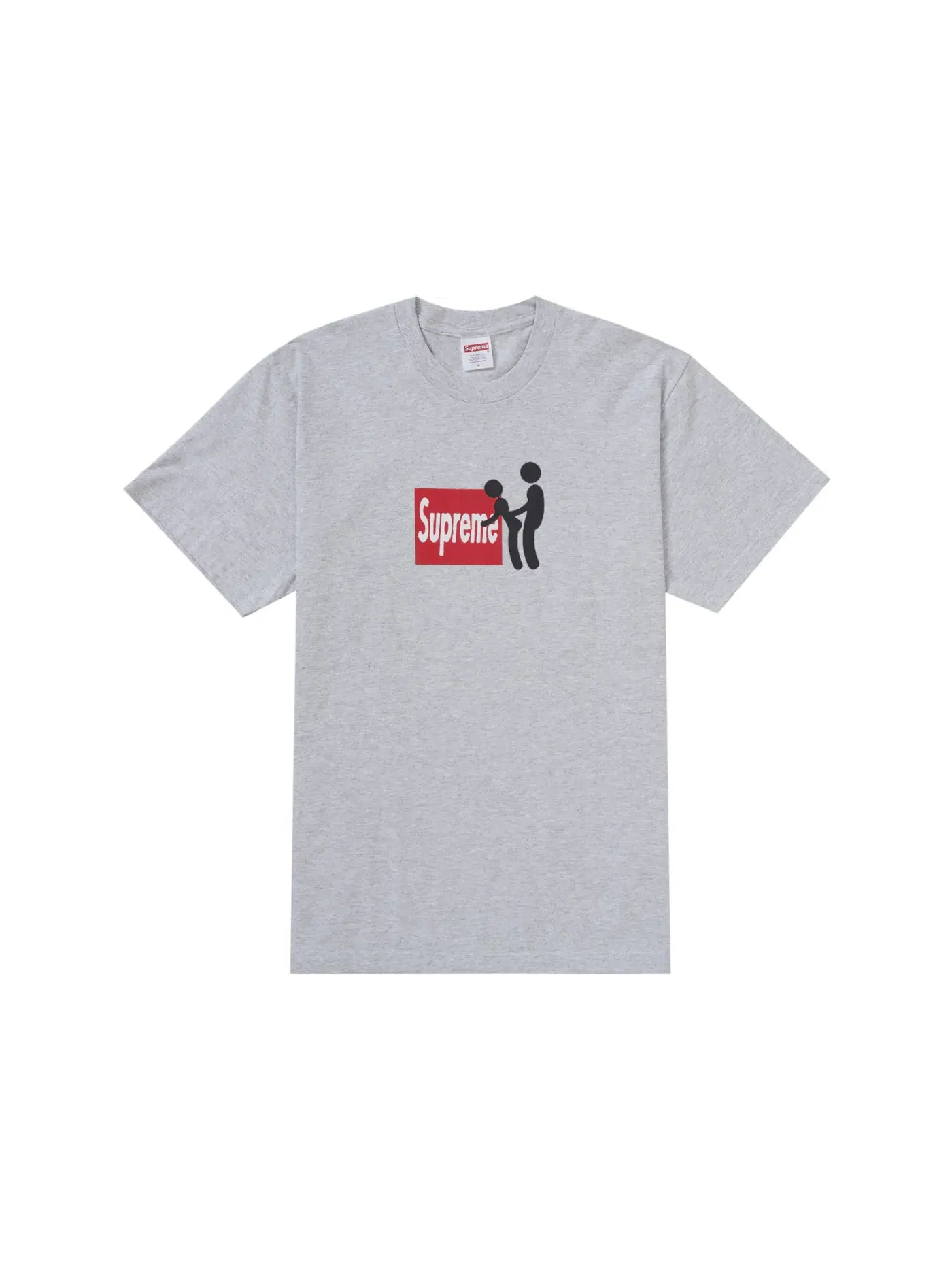 Мужская футболка с принтом Stick Supreme — изображение 1 из 1, серый