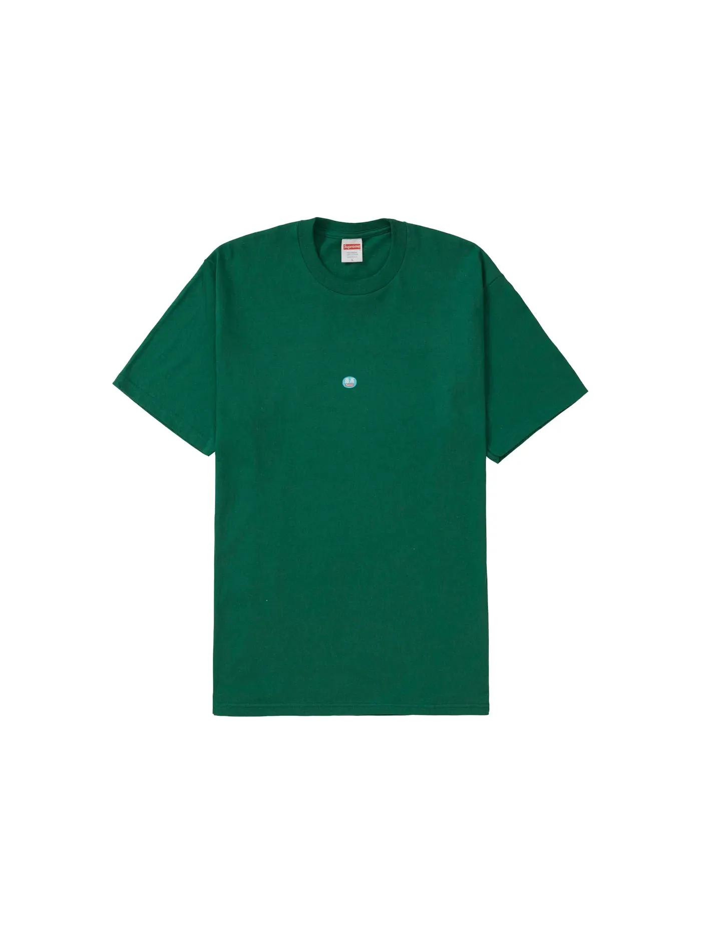 Мужская футболка с принтом Supreme Tee — изображение 1 из 1, зеленый