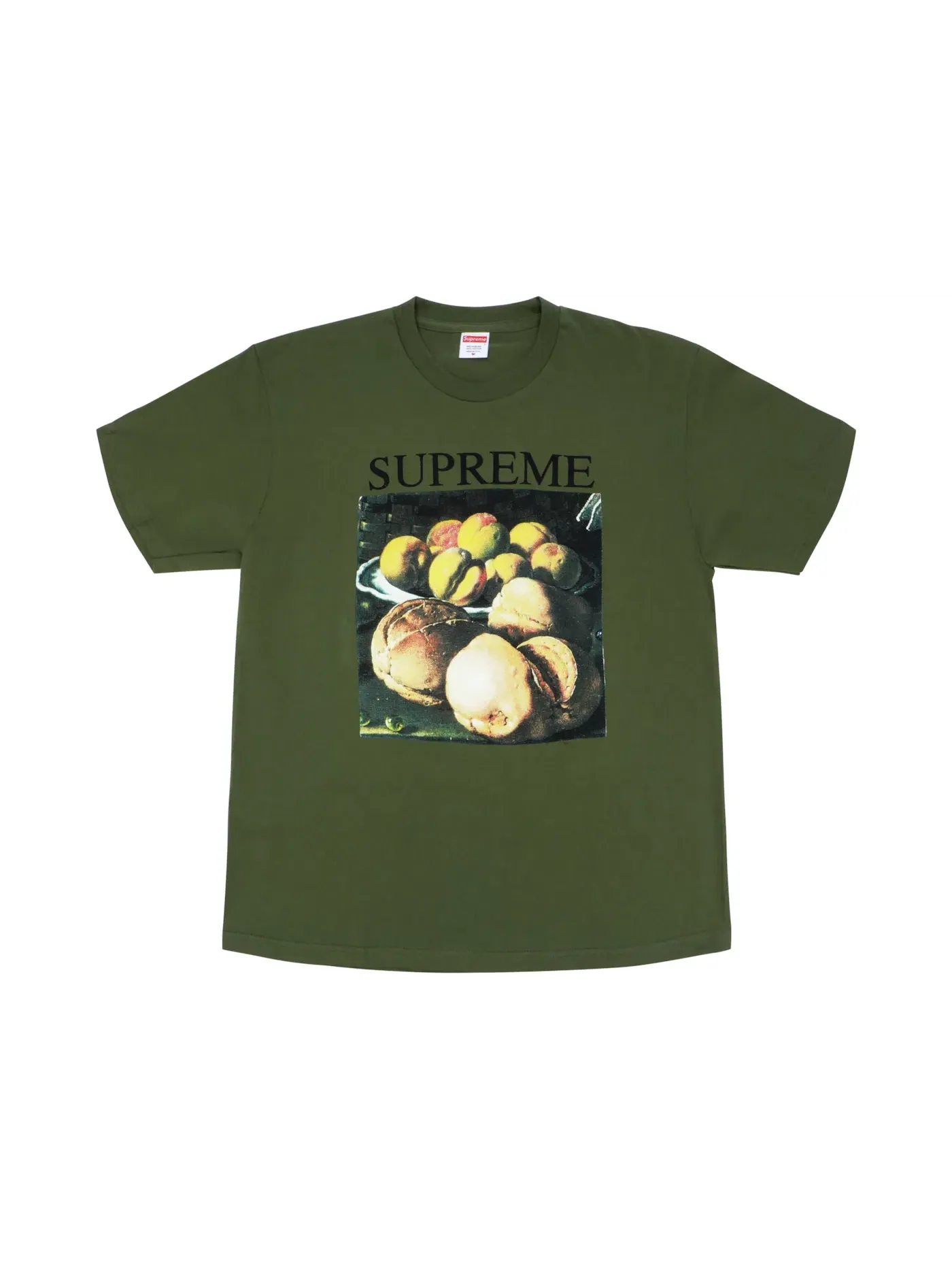 Мужская футболка с принтом Supreme Still Life Tee — изображение 1 из 1, оливковый