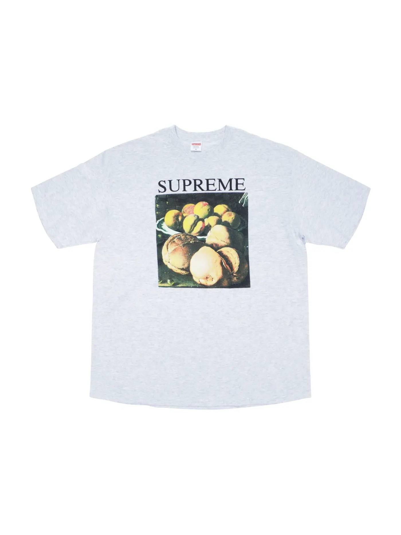Мужская футболка с принтом Supreme Tee — изображение 1 из 1, серый
