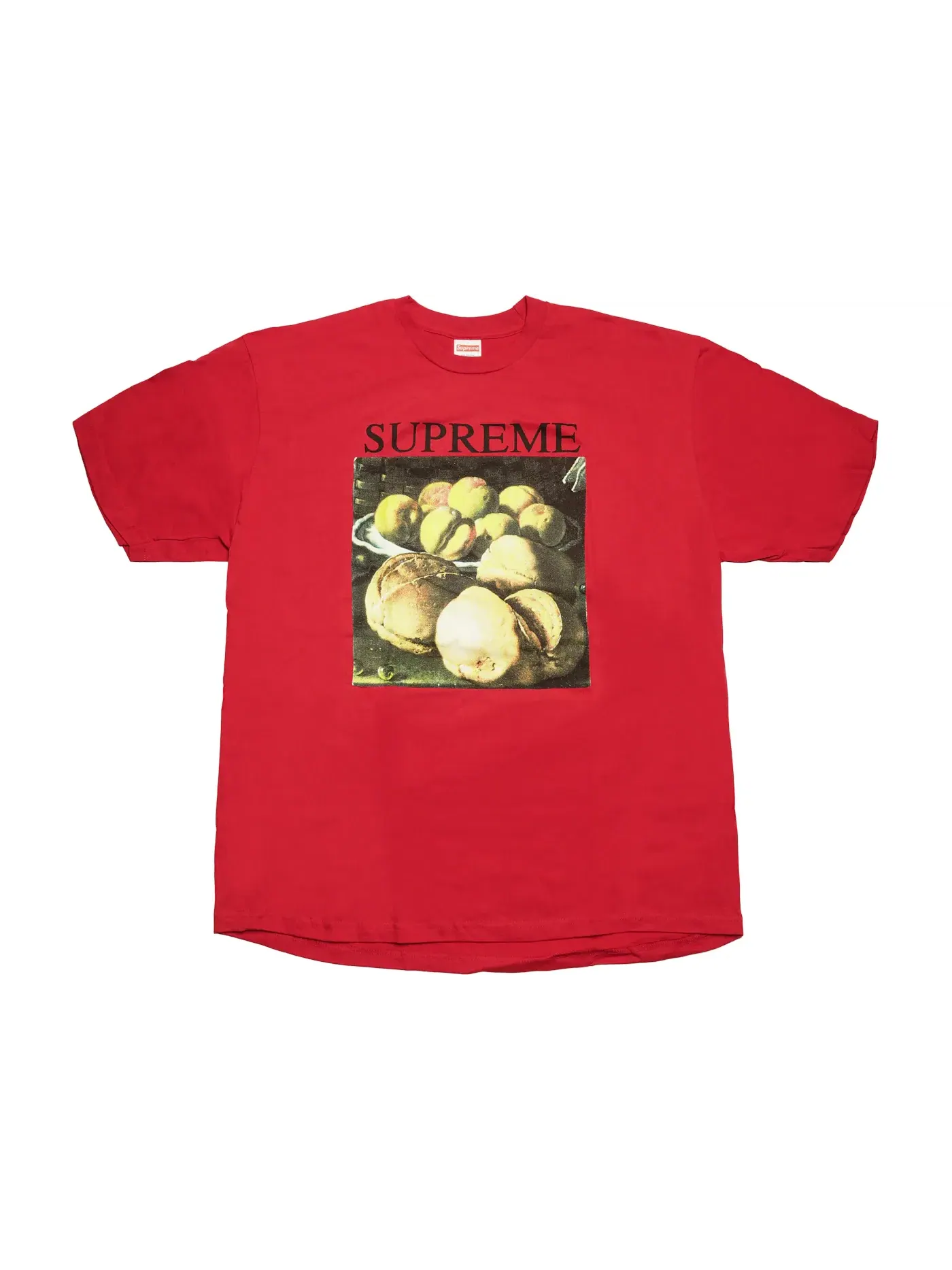 Мужская футболка с принтом Still Life Tee Supreme — изображение 1 из 1, красный