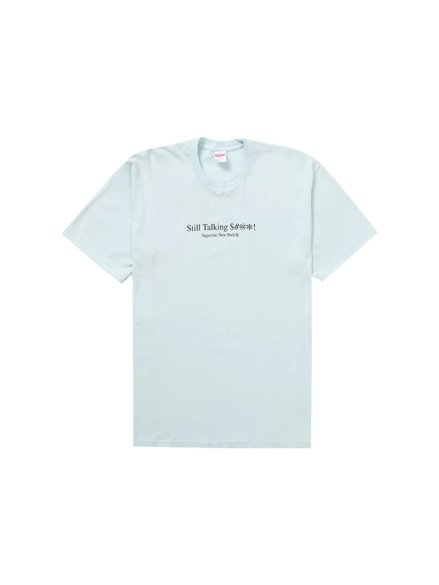 Мужская футболка с принтом Supreme Still Talking Tee — изображение 1 из 2, бледный синий