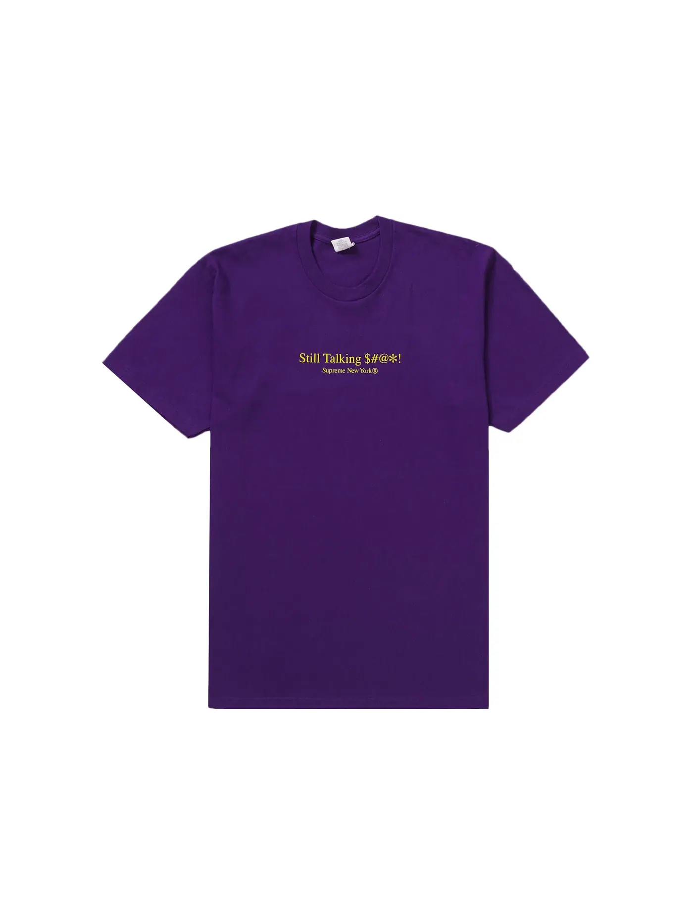 Мужская футболка с принтом Supreme Still Talking Tee — изображение 1 из 2, фиолетовый