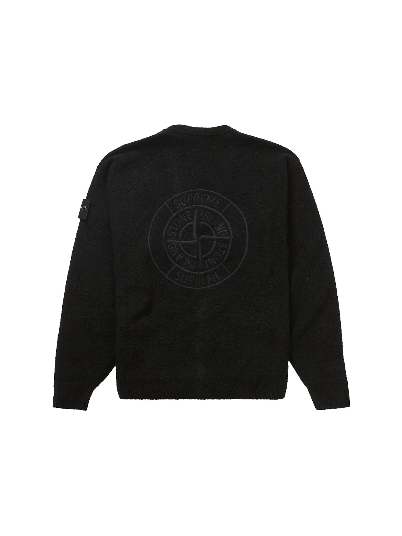 Мужской кардиган из букле Supreme Stone Island — изображение 2 из 2, черный