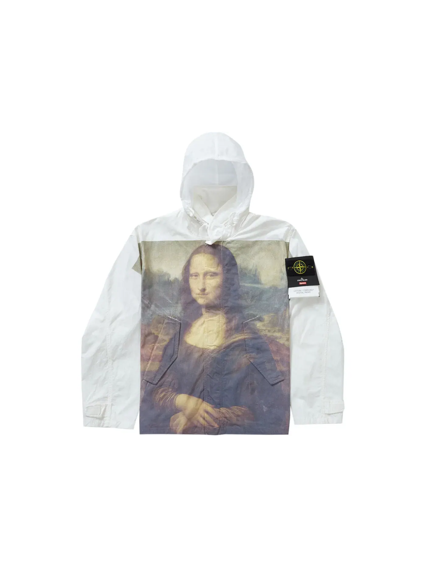 Мужская куртка из кордура-хлопка с принтом Mona Lisa Supreme Stone Island, Mona Lisa — изображение 1 из 3