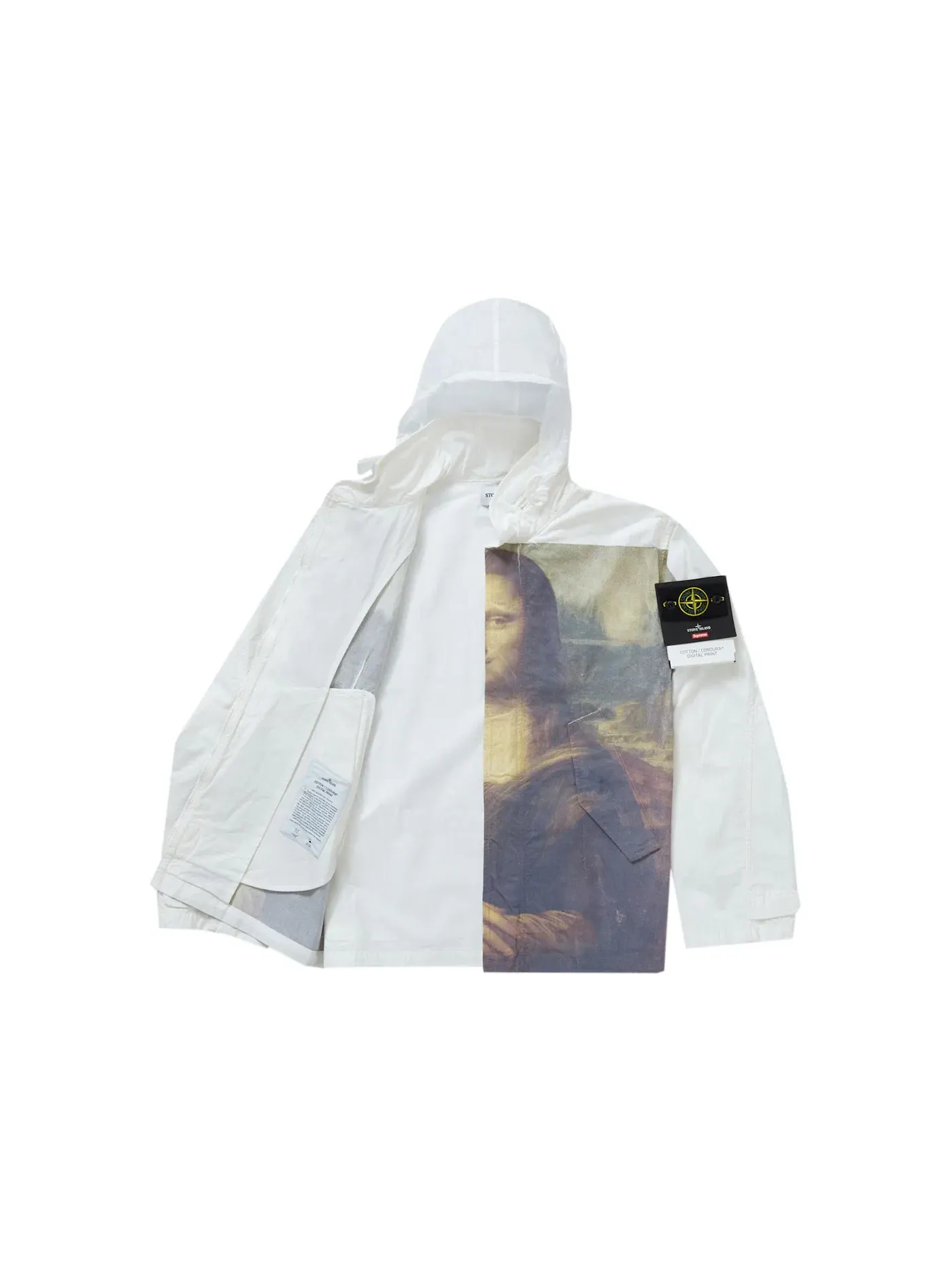 Мужская куртка из кордура-хлопка с принтом Mona Lisa Supreme Stone Island, Mona Lisa — изображение 2 из 3