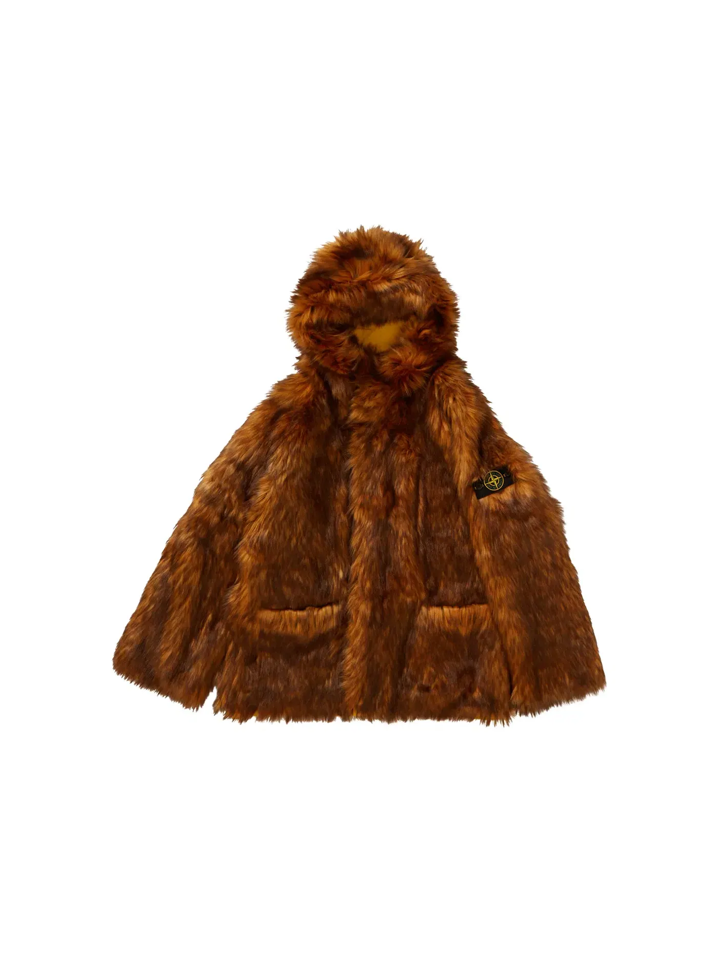 Мужское пальто из искусственного меха Supreme Parka — изображение 3 из 5, желтый