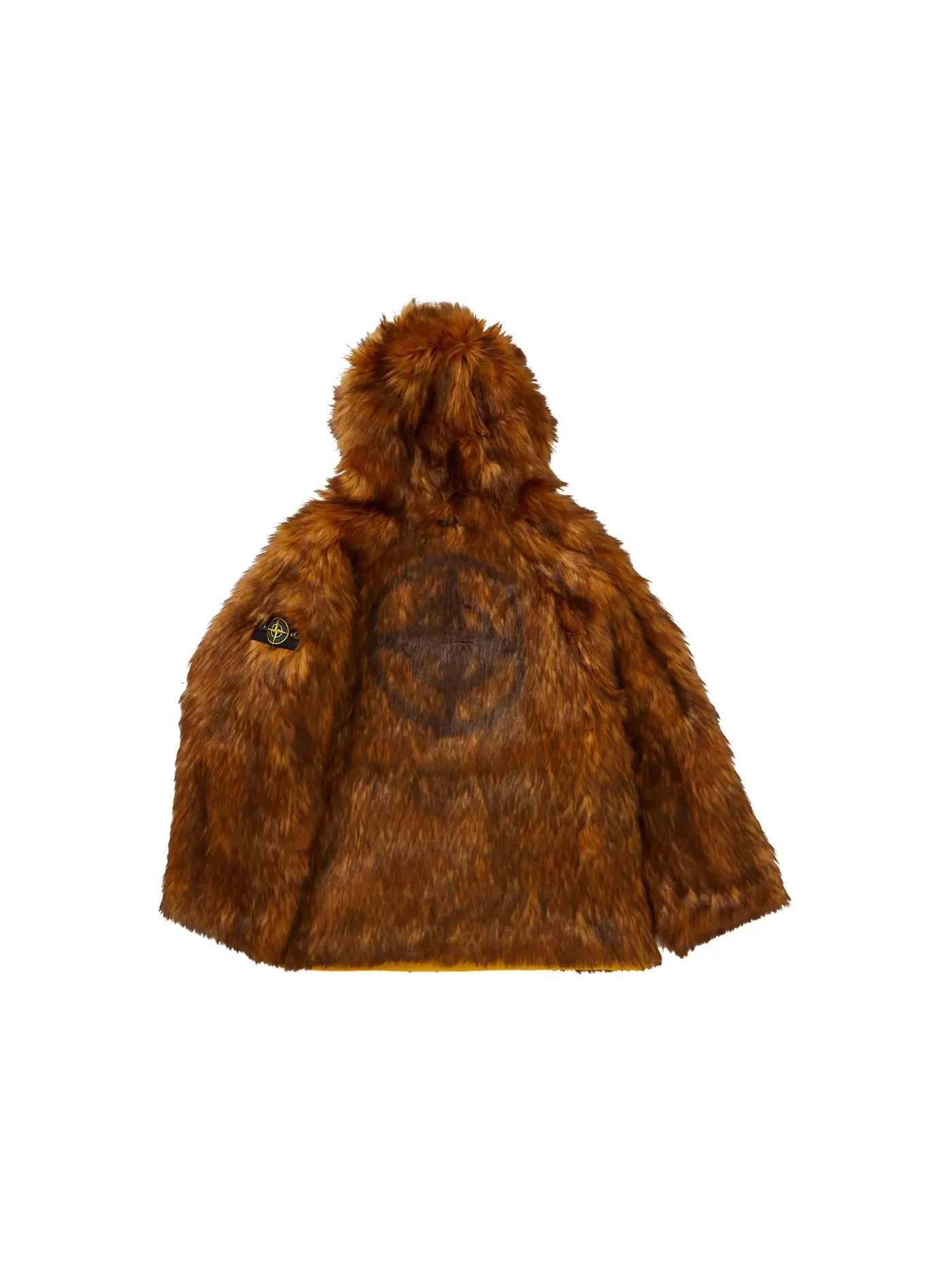 Мужское пальто из искусственного меха Supreme Parka — изображение 5 из 5, желтый