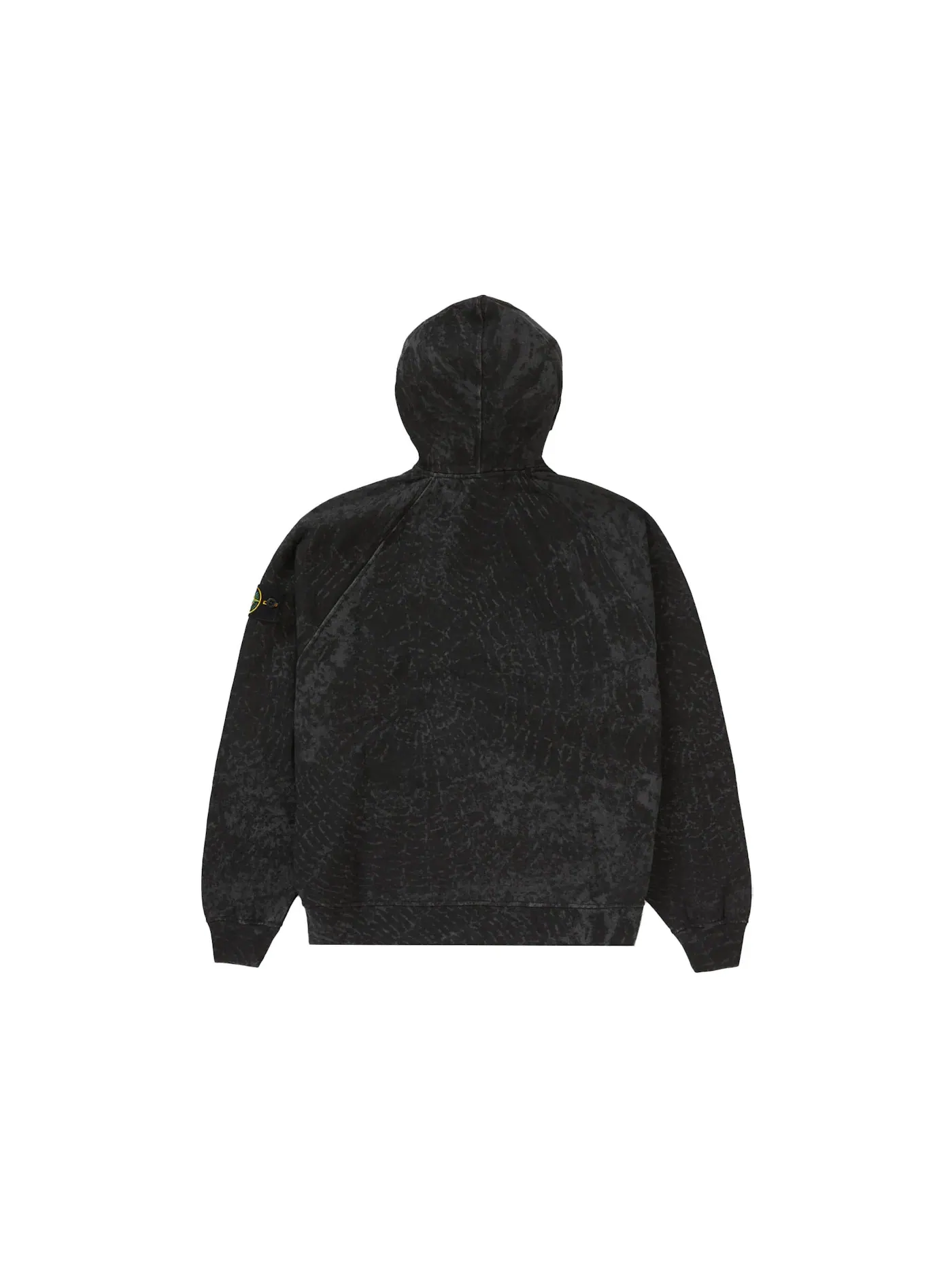 Мужской худи с принтом Supreme Stone Island Sweatshirt (FW23) — изображение 2 из 2, черный