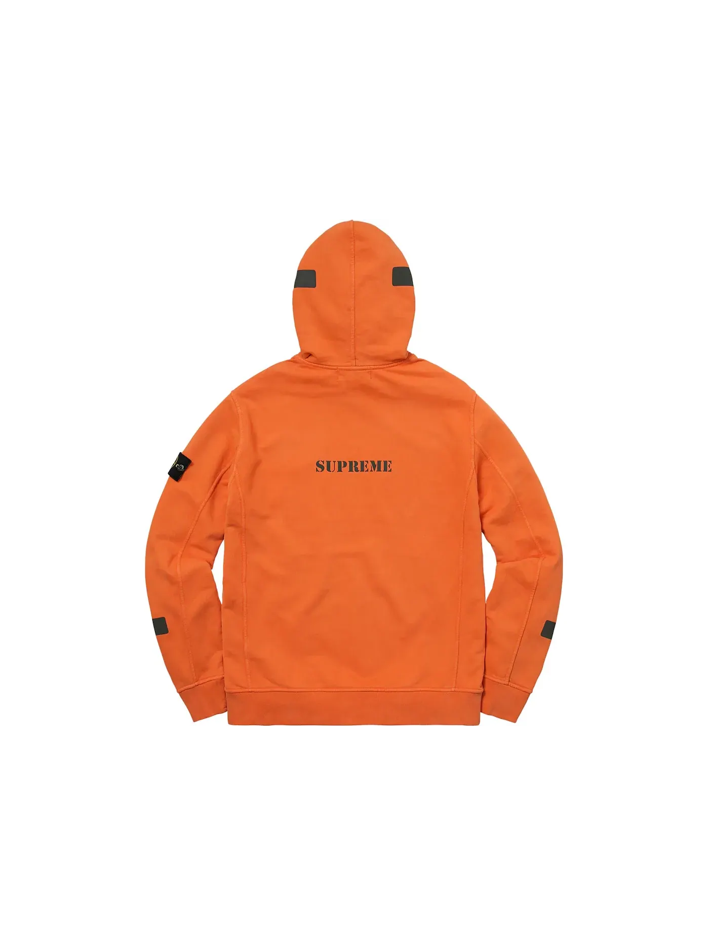 Мужской свитшот с капюшоном Supreme Stone Island — изображение 2 из 2, оранжевый