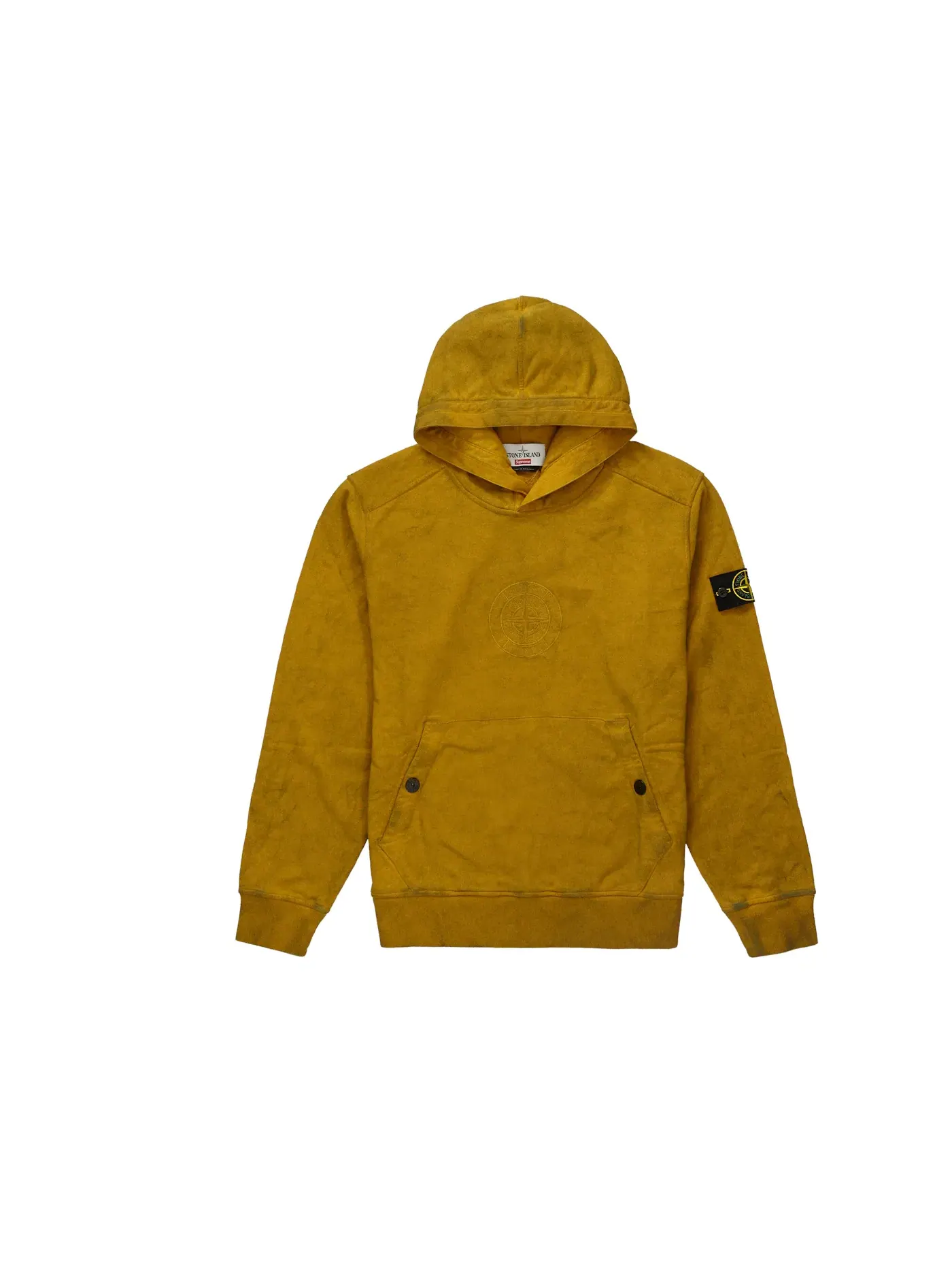 Мужская худи Supreme Stone Island Sweatshirt (SS19) — изображение 1 из 1, оливковый