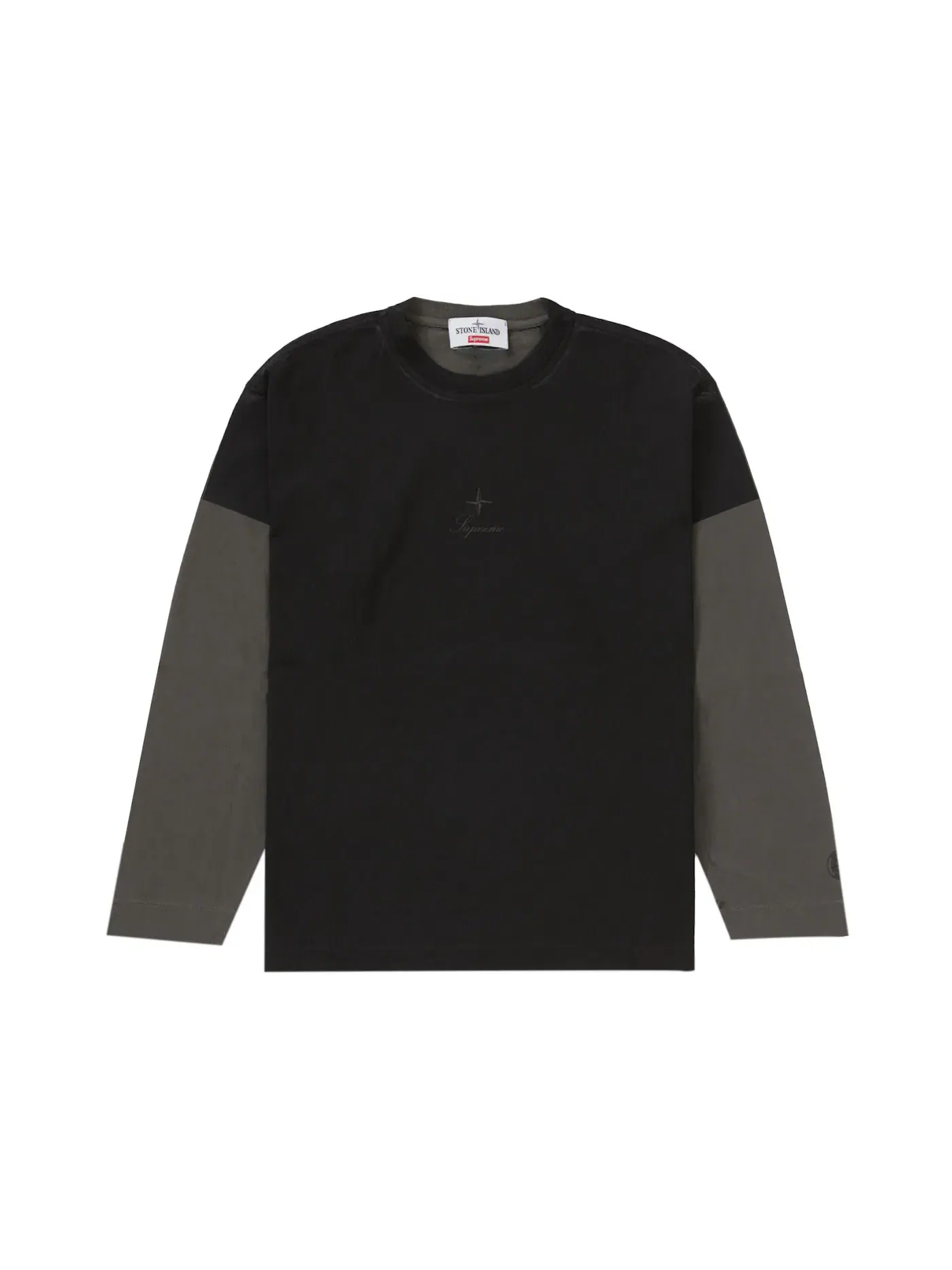 Мужская футболка с длинным рукавом Supreme Stone Island Top — изображение 1 из 2, черный