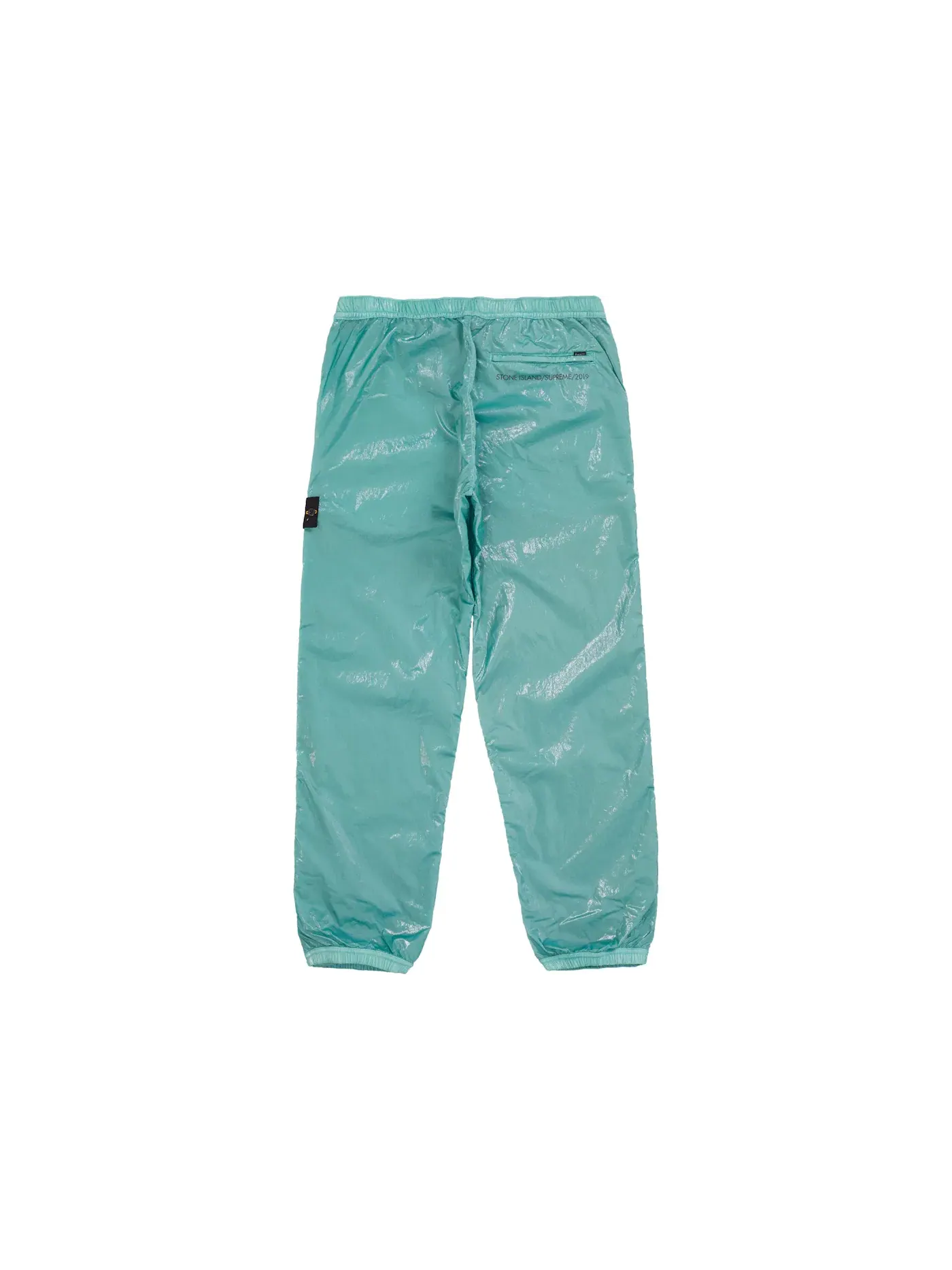 Мужские штаны из шелка Supreme Stone Island New Silk Light Pant — изображение 2 из 2, светлый синий