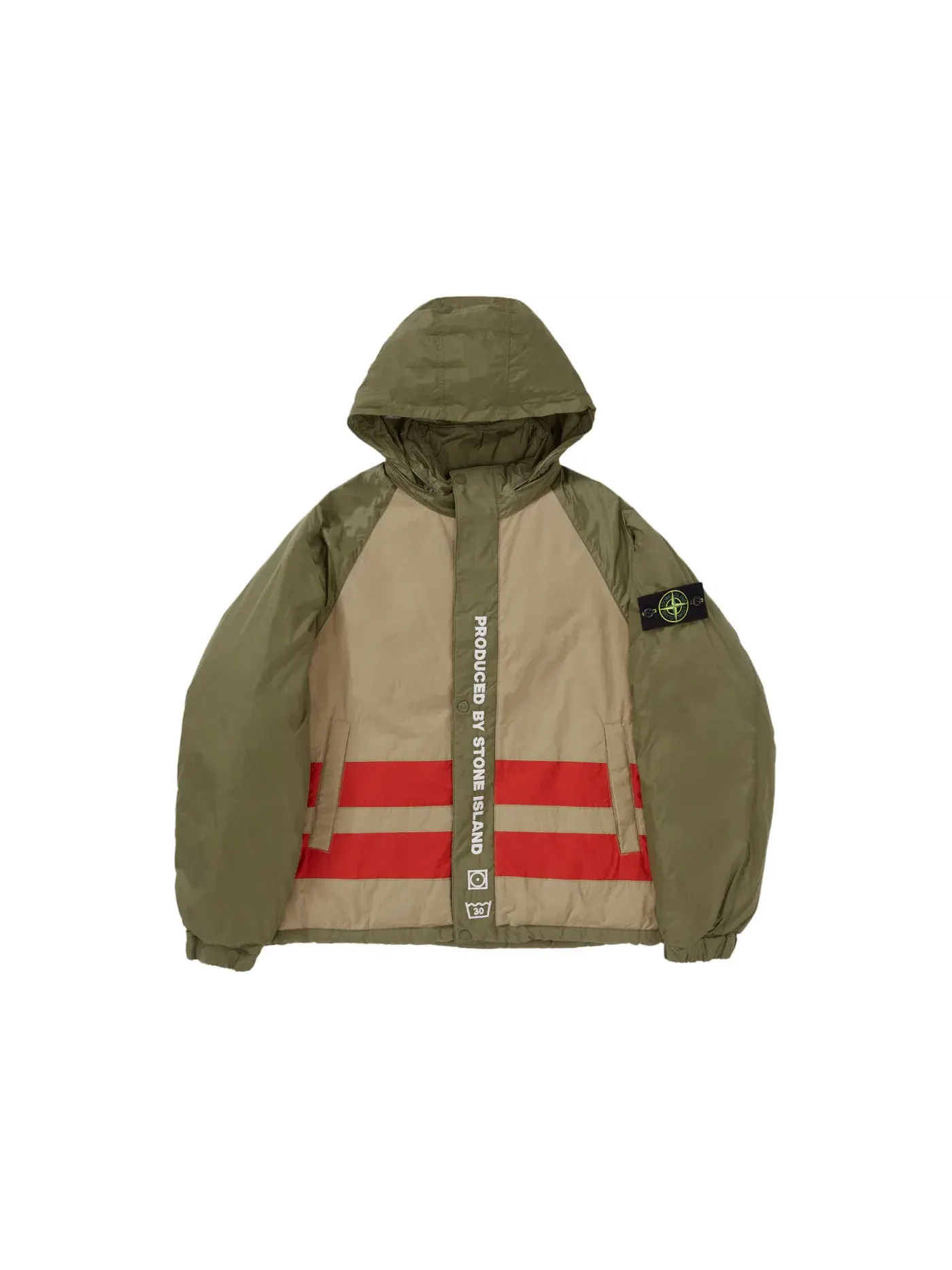 Мужская пуховая куртка-пуховик двусторонняя Supreme Stone Island Reversible Down Puffer Jacket — изображение 1 из 8