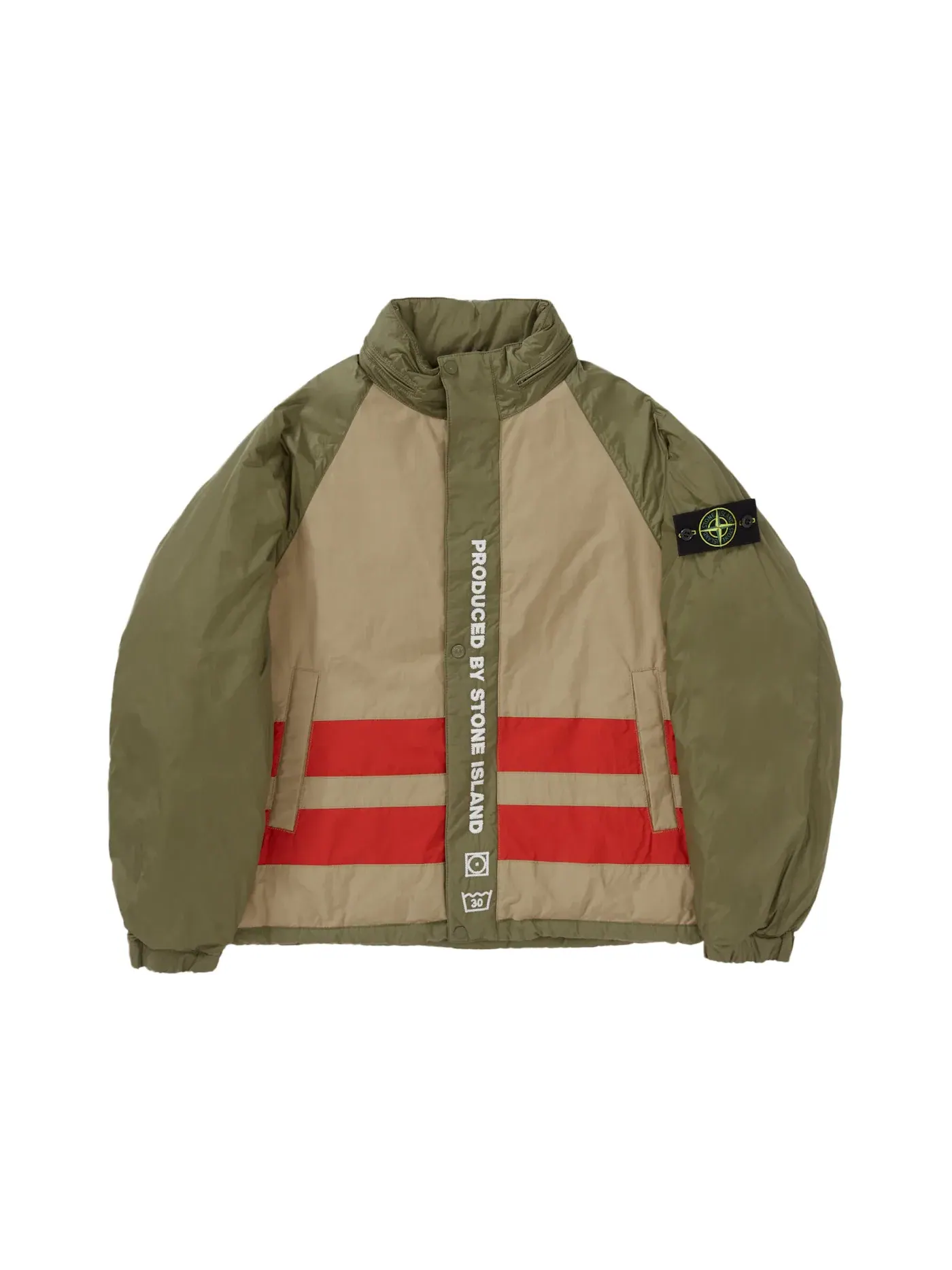 Мужская пуховая куртка-пуховик двусторонняя Supreme Stone Island Reversible Down Puffer Jacket — изображение 2 из 8