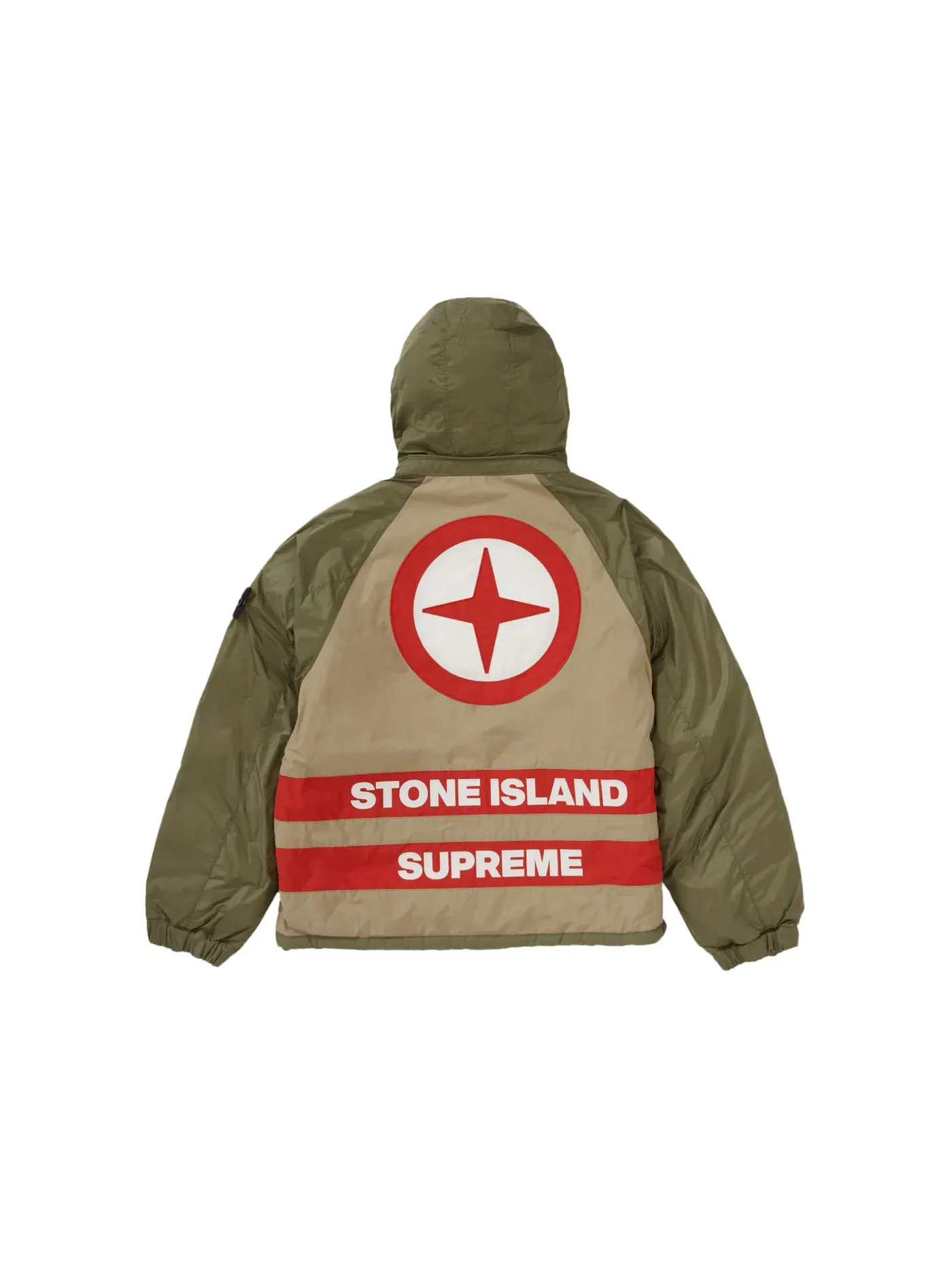 Мужская пуховая куртка-пуховик двусторонняя Supreme Stone Island Reversible Down Puffer Jacket — изображение 3 из 8