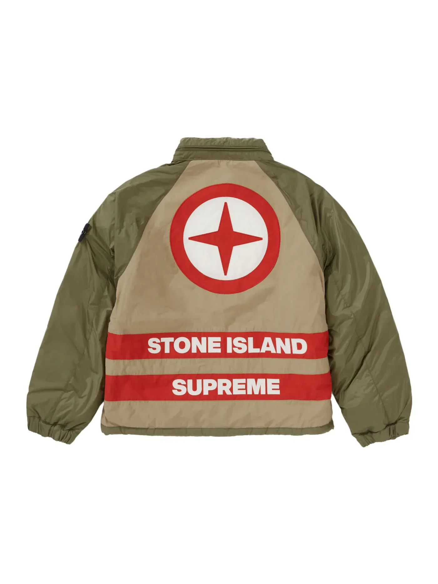 Мужская пуховая куртка-пуховик двусторонняя Supreme Stone Island Reversible Down Puffer Jacket — изображение 4 из 8