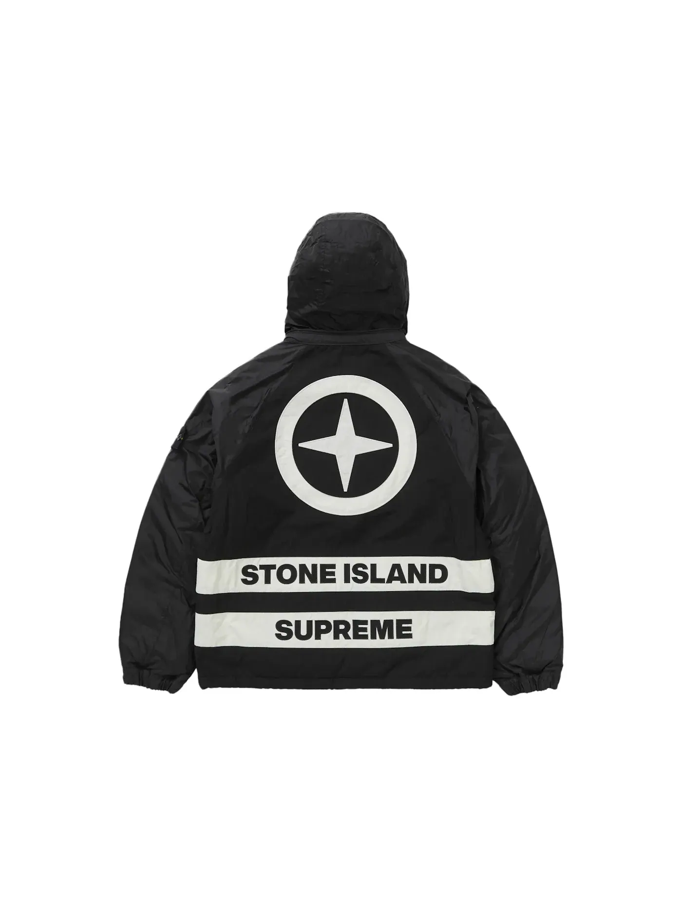 Мужская куртка-пуховик реверсивная с капюшоном Supreme Stone Island — изображение 3 из 8, черный