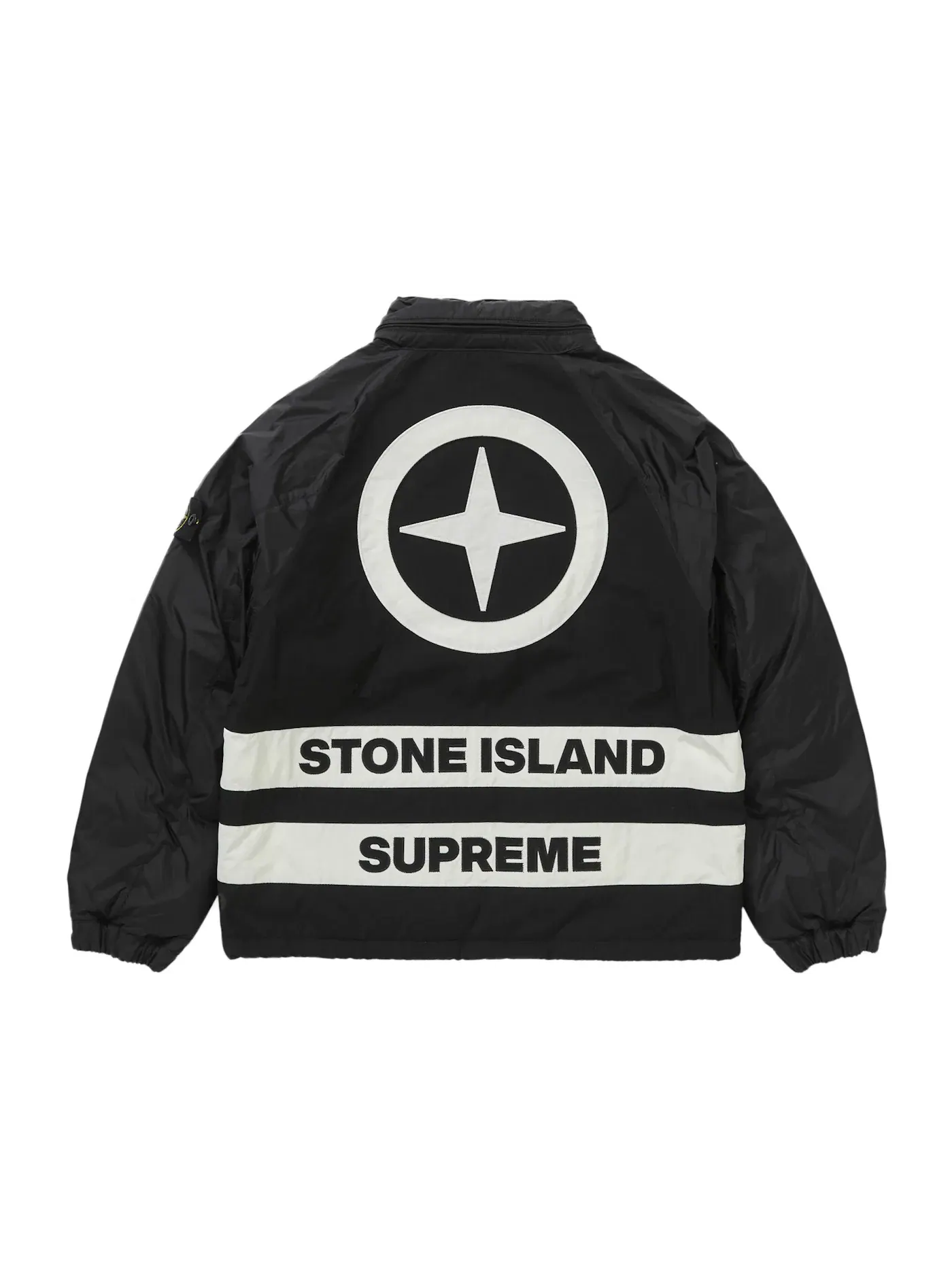Мужская куртка-пуховик реверсивная с капюшоном Supreme Stone Island — изображение 4 из 8, черный