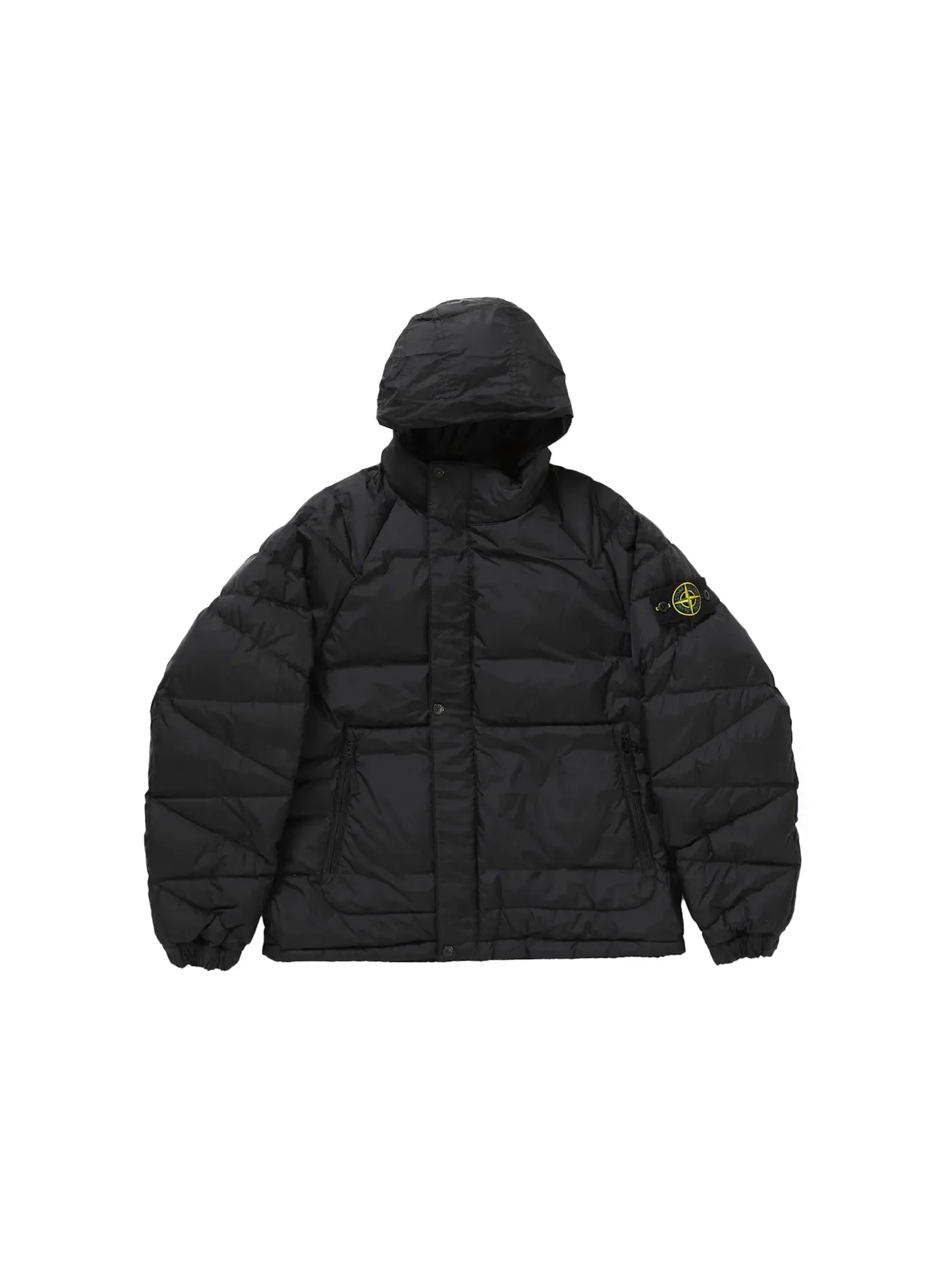 Мужская куртка-пуховик реверсивная с капюшоном Supreme Stone Island — изображение 5 из 8, черный
