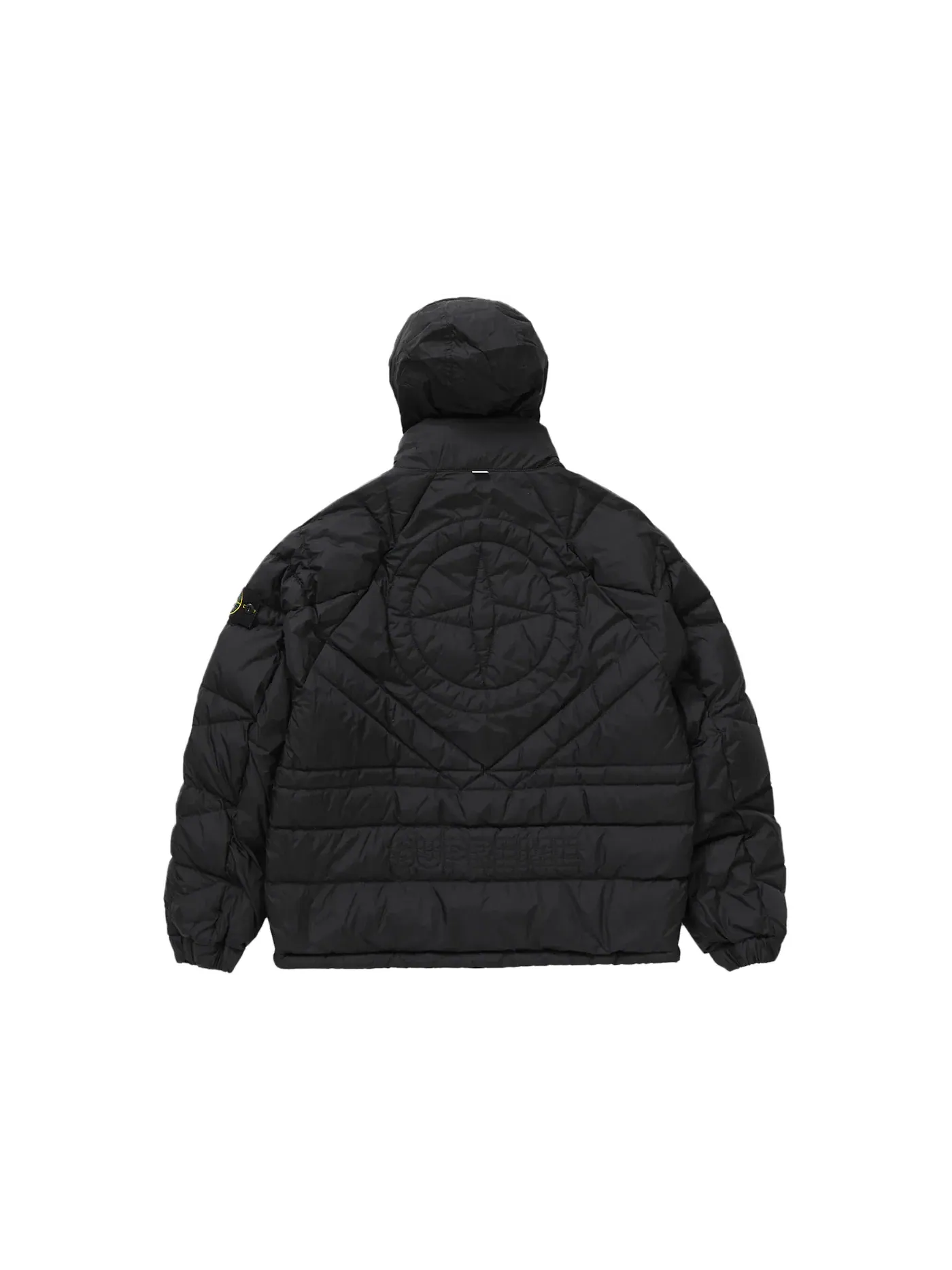 Мужская куртка-пуховик реверсивная с капюшоном Supreme Stone Island — изображение 7 из 8, черный