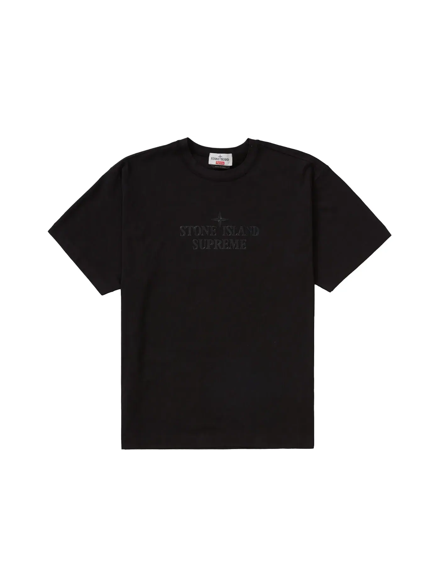 Мужская футболка с принтом Supreme Stone Island Top Supreme — изображение 1 из 1, черный
