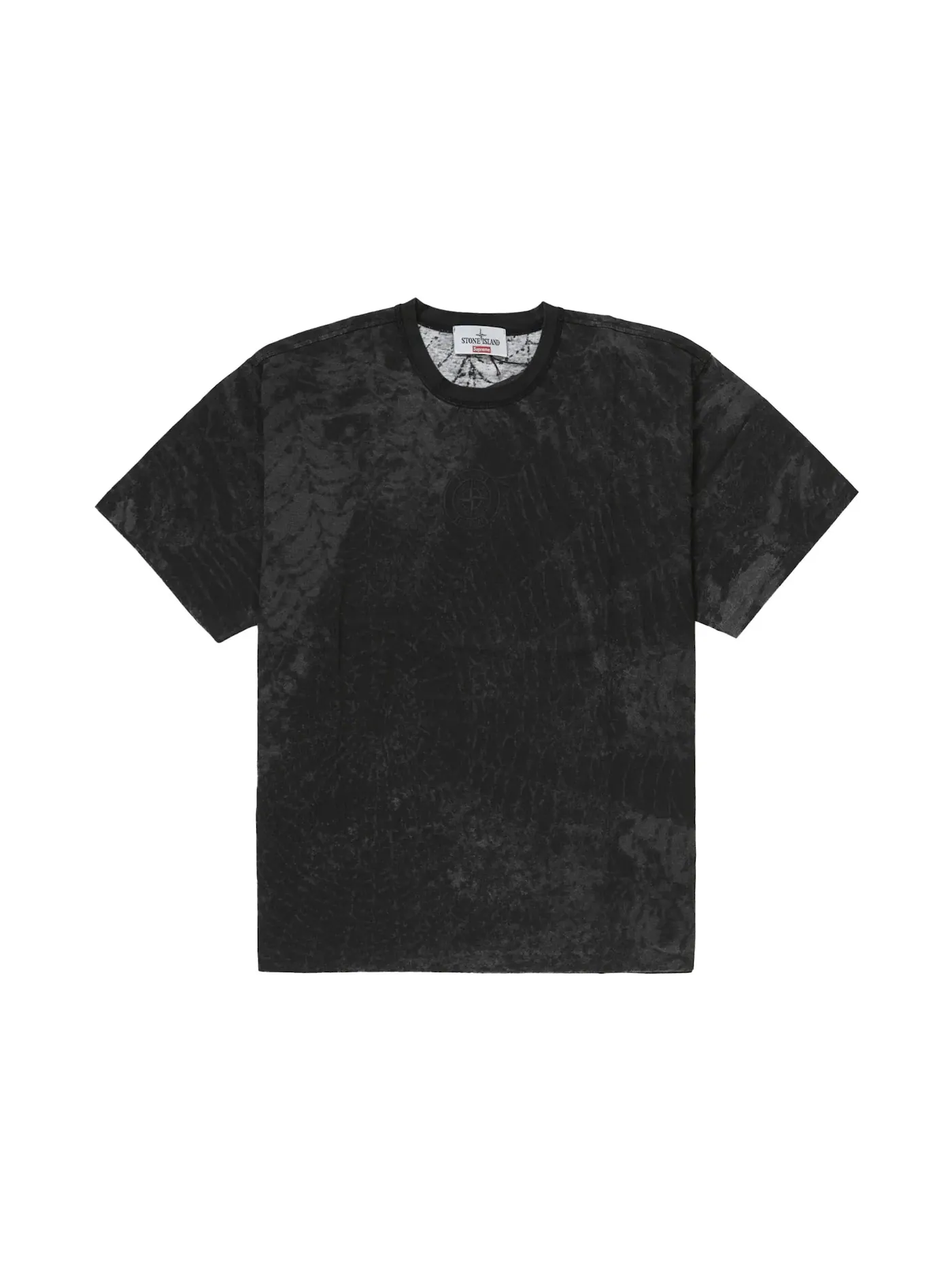 Мужская футболка Supreme Stone Island S/S Top (FW23) — изображение 1 из 2, черный