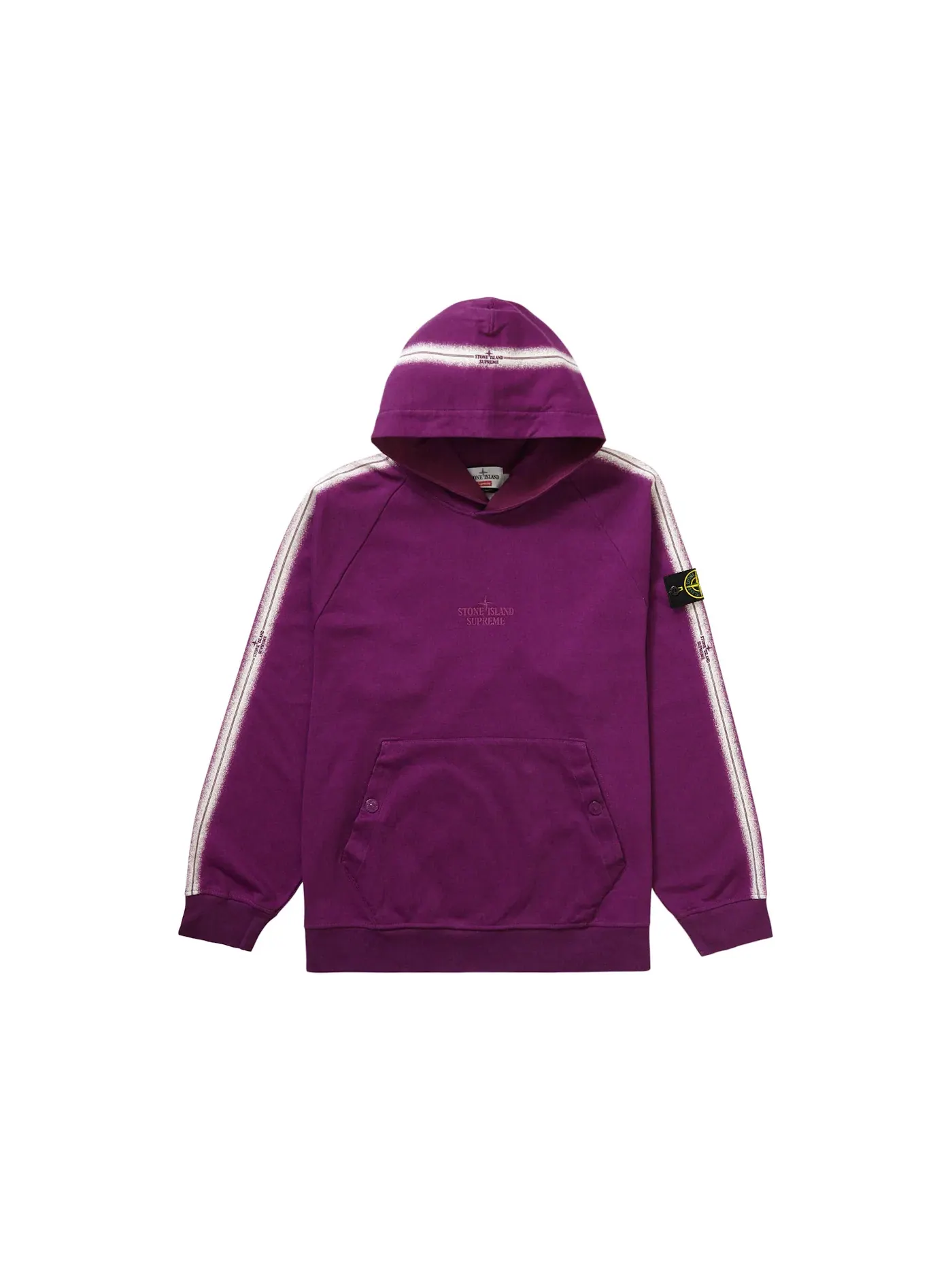 Мужская худи с полоской Supreme Stone Island Stripe Purple — изображение 1 из 1