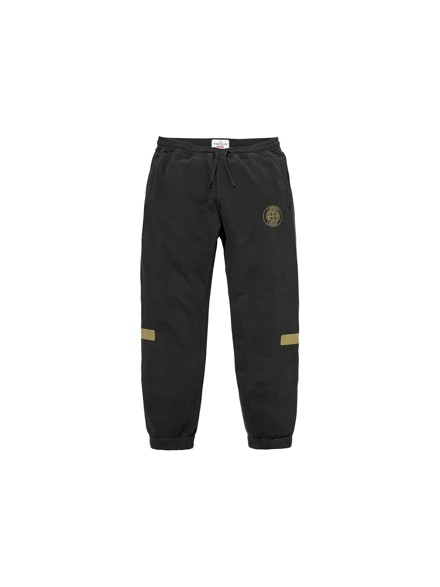 Мужские спортивные штаны с логотипом Supreme Stone Island Sweatpant — изображение 1 из 2, черный