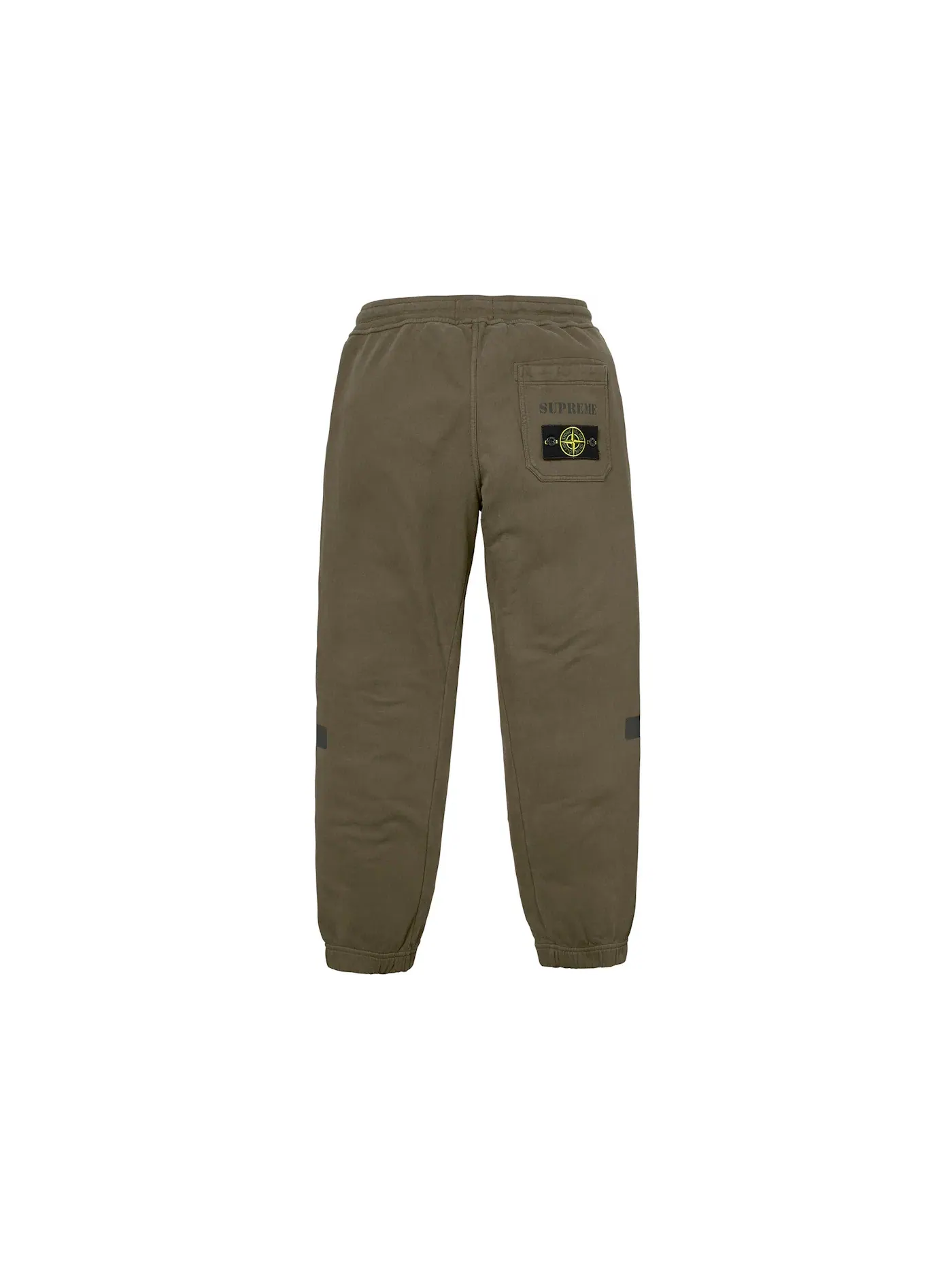 Мужские спортивные штаны с принтом Supreme Stone Island Sweatpant — изображение 2 из 2, оливковый