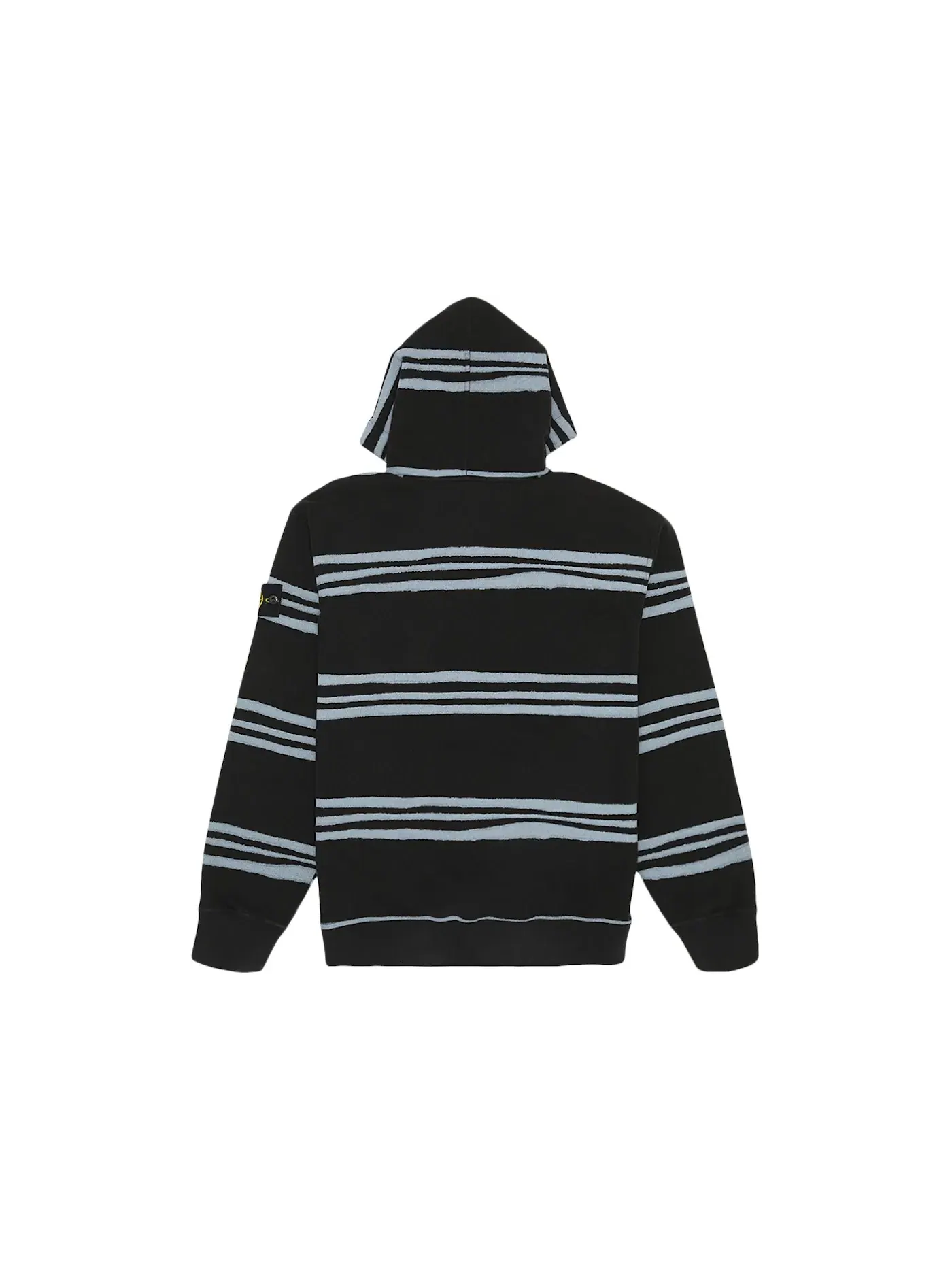 Мужская худи с полосками Stone Island Warp Stripe Supreme — изображение 2 из 2, черный