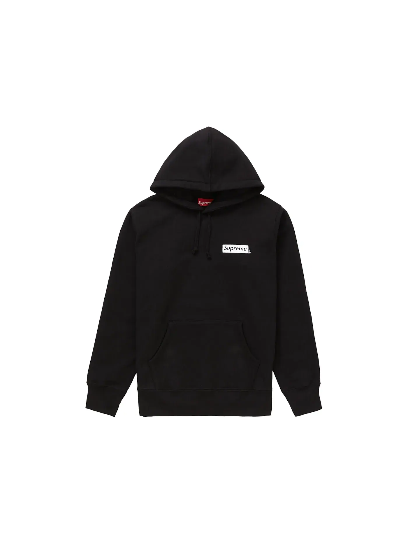 Мужская худи с принтом Stop Crying Supreme — изображение 1 из 2, черный