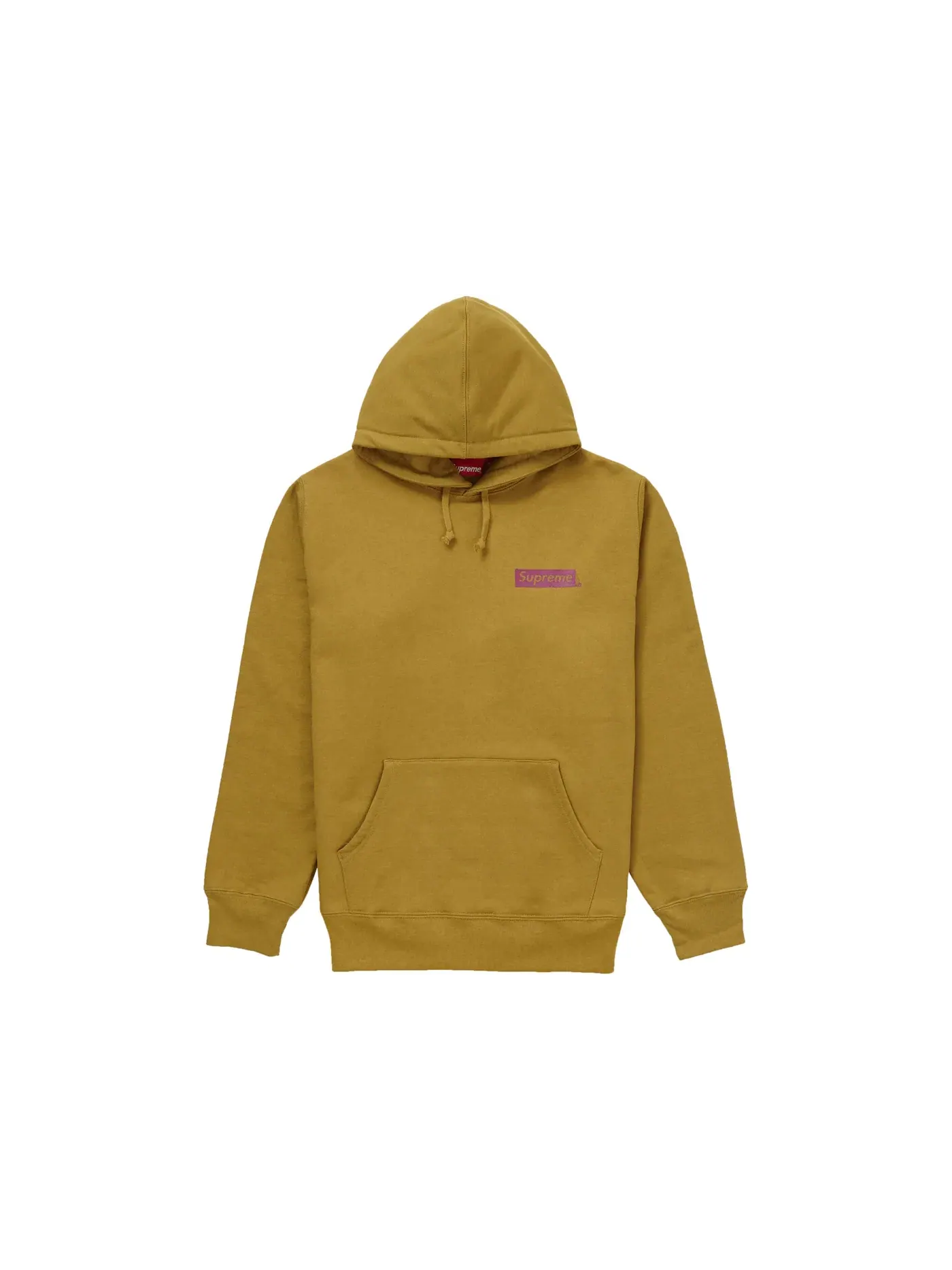 Мужской худи с принтом Stop Crying Supreme, Dark Mustard — изображение 1 из 2