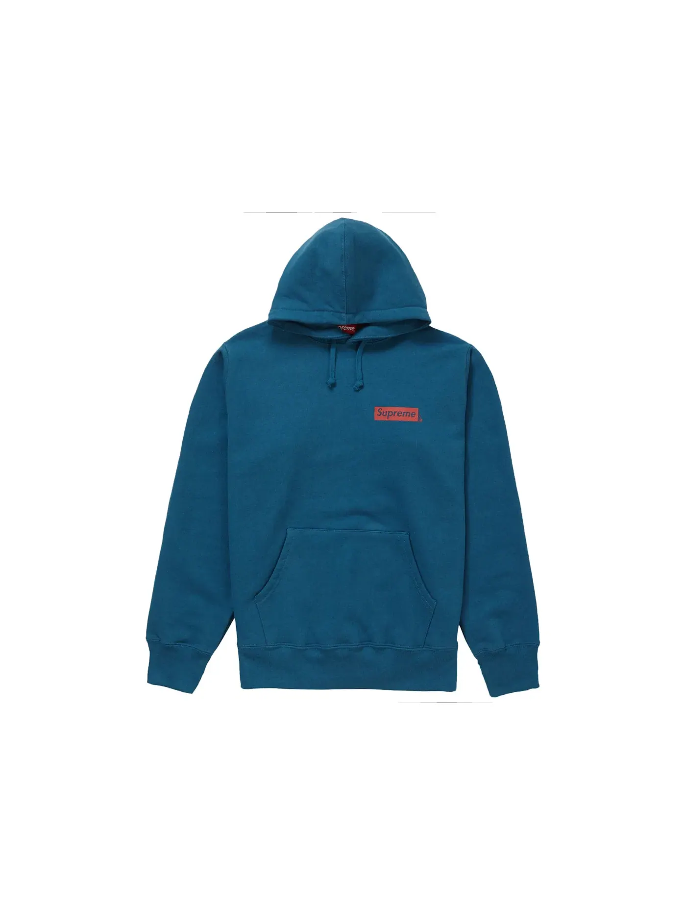 Мужская худи с принтом Stop Crying Supreme — изображение 1 из 2, синий