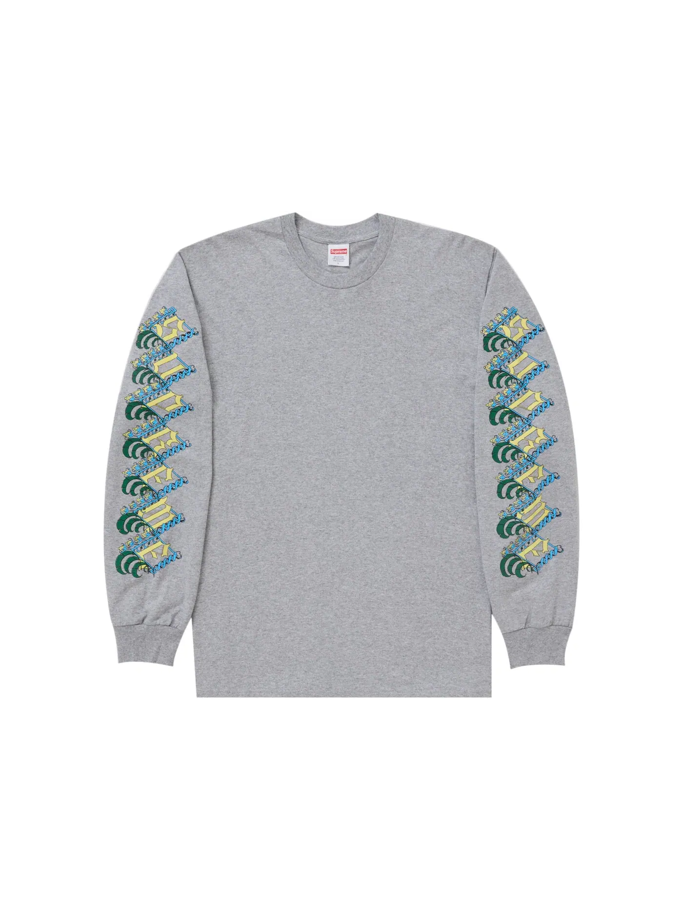 Мужская футболка с длинным рукавом Supreme Tee — изображение 1 из 2, серый