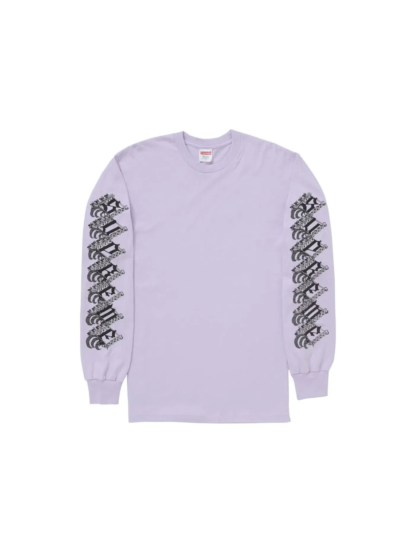 Мужская футболка с длинным рукавом Supreme Strawberries L/S Tee Supreme — изображение 1 из 2, светлый фиолетовый