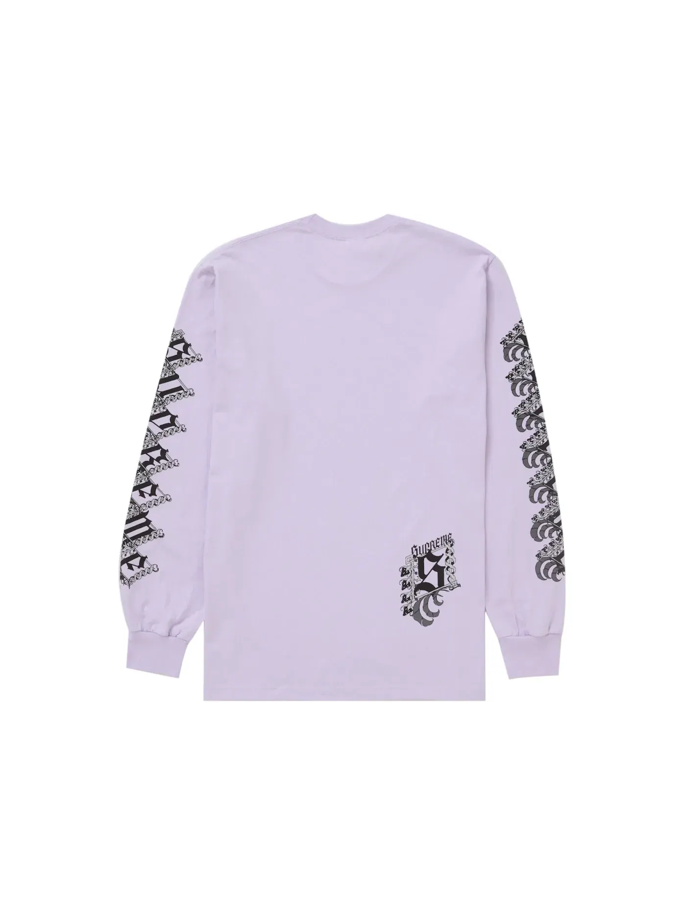 Мужская футболка с длинным рукавом Supreme Strawberries L/S Tee Supreme — изображение 2 из 2, светлый фиолетовый