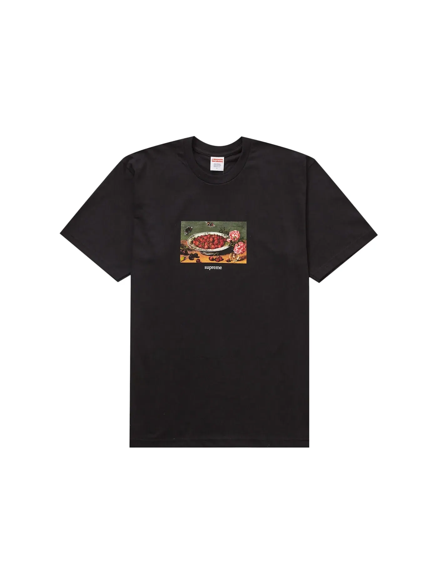 Мужская футболка с принтом Supreme Tee — изображение 1 из 1, черный