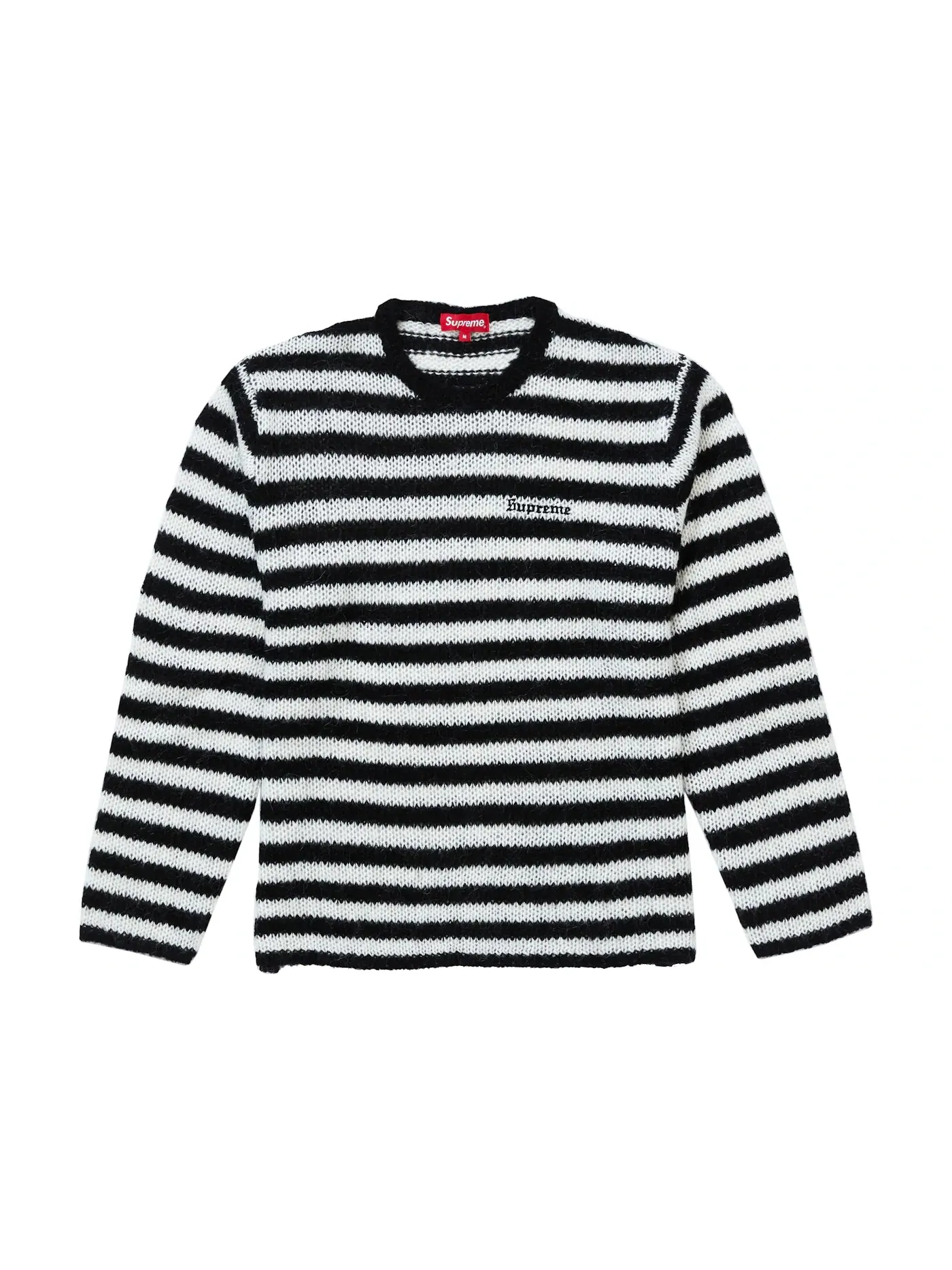 Мужской свитер Supreme Stripe Mohair Sweater Supreme — изображение 1 из 1, черный