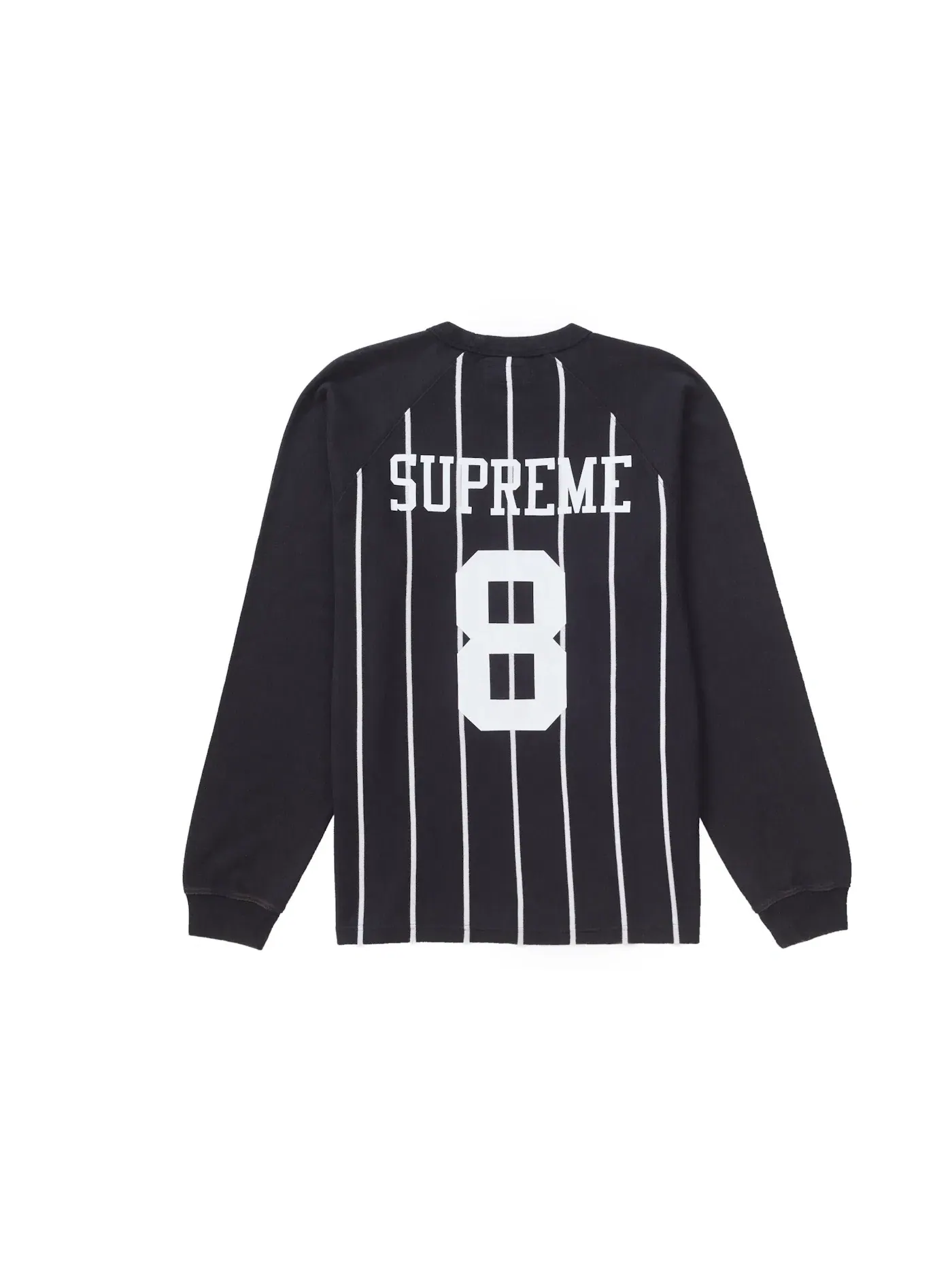Мужская футболка с длинным рукавом Supreme Supreme Stripe Raglan L/S Top — изображение 1 из 2, черный
