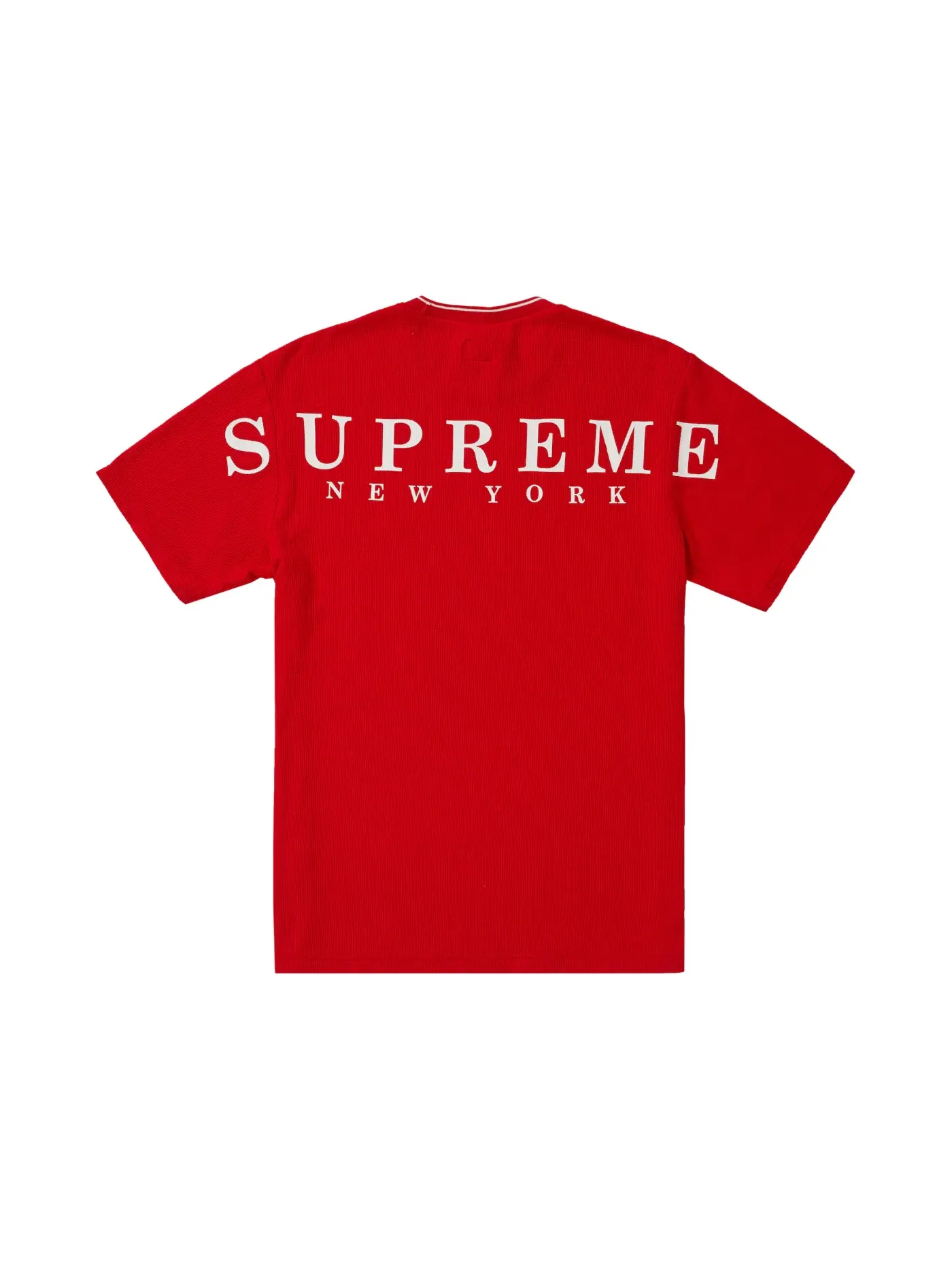Мужская футболка в полоску Supreme — изображение 2 из 2, красный