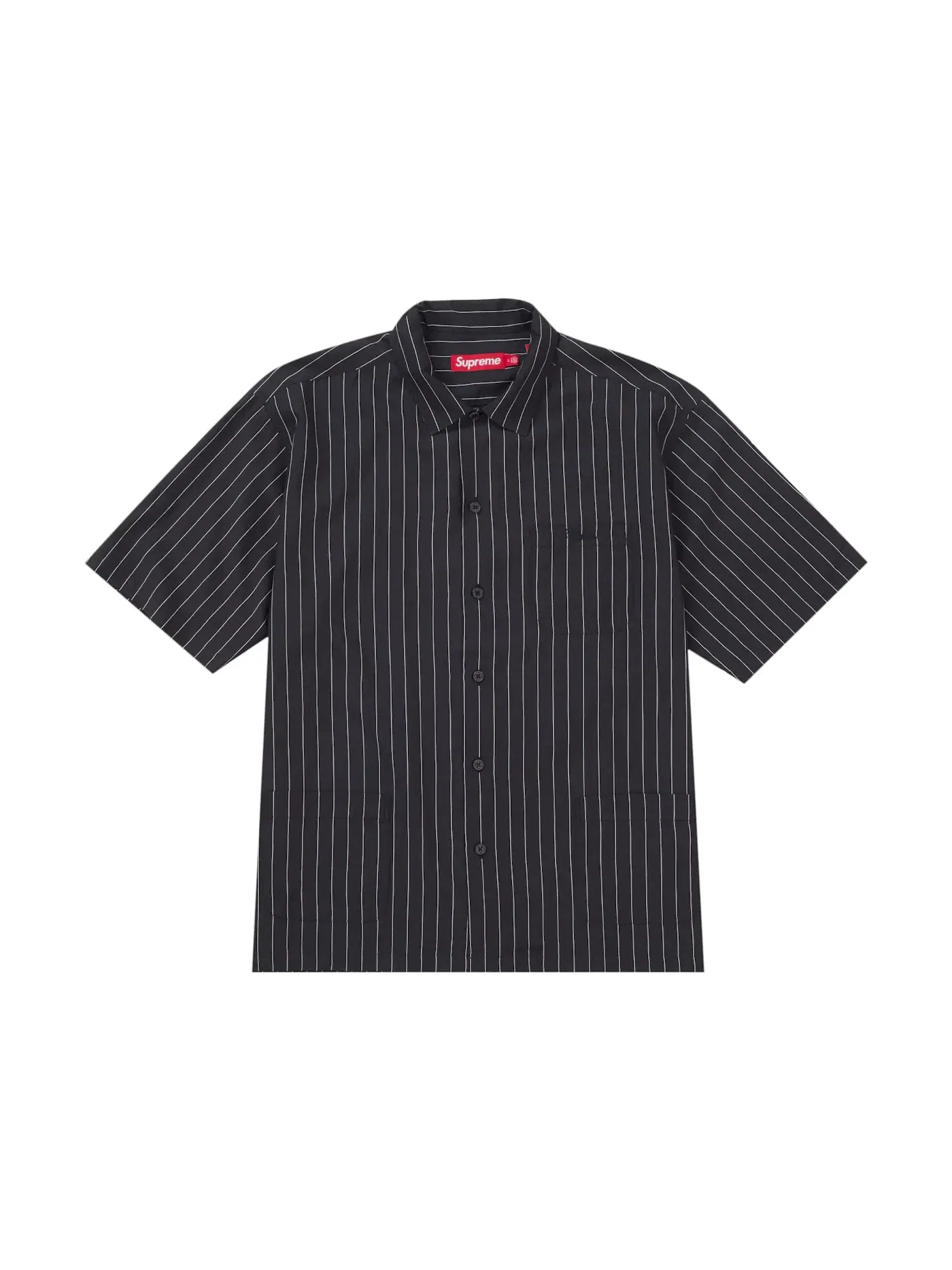 Мужская пижамная рубашка с коротким рукавом Supreme Stripe S/S Pajama Shirt Supreme — изображение 1 из 1, черный