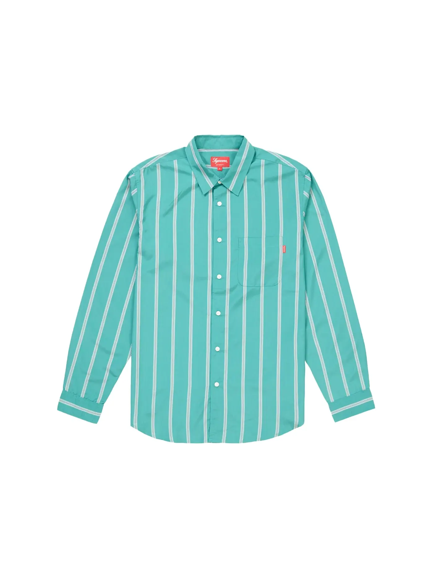 Мужская футболка с полоской Supreme Shirt — изображение 1 из 1, бирюзовый