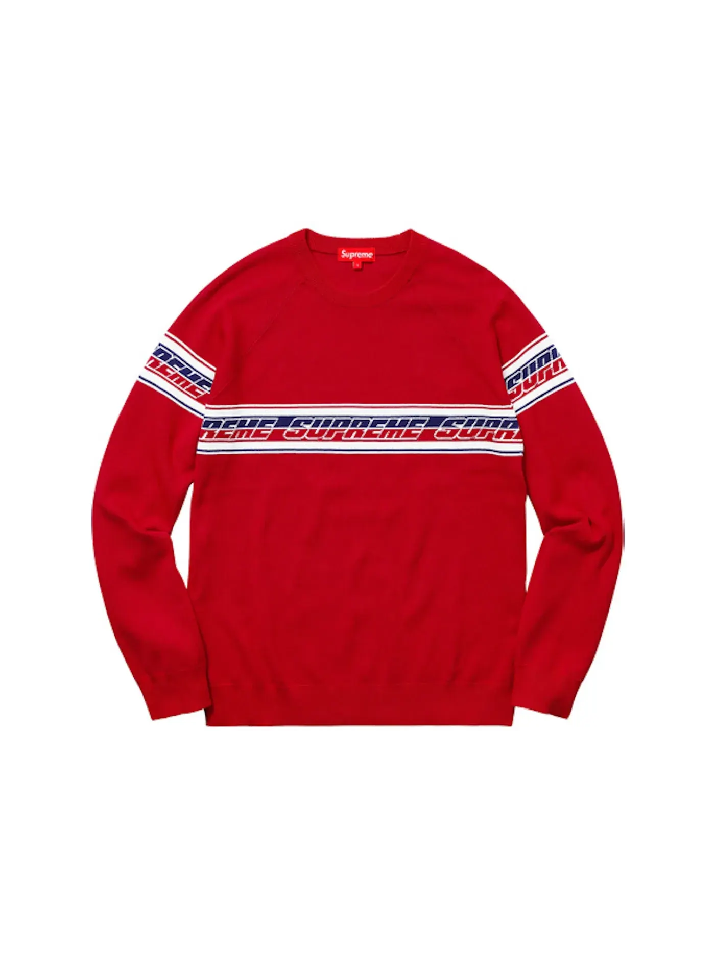 Мужской свитер с длинным рукавом Supreme — изображение 1 из 1, красный